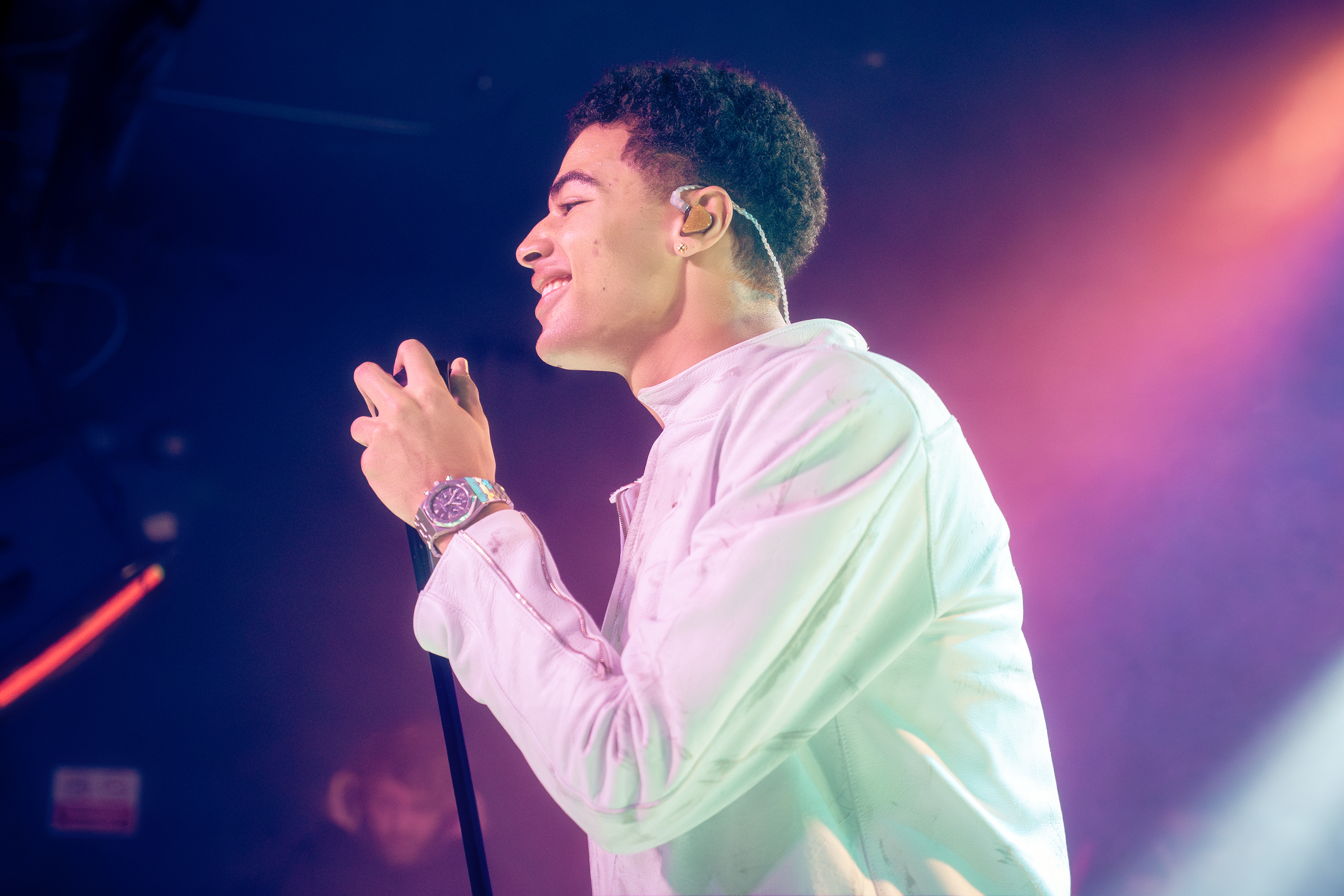 24kGoldn performing live at Oslo Hackney in London