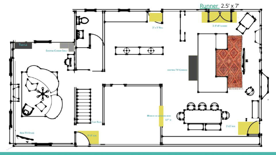Floor plan created in SketchUp
