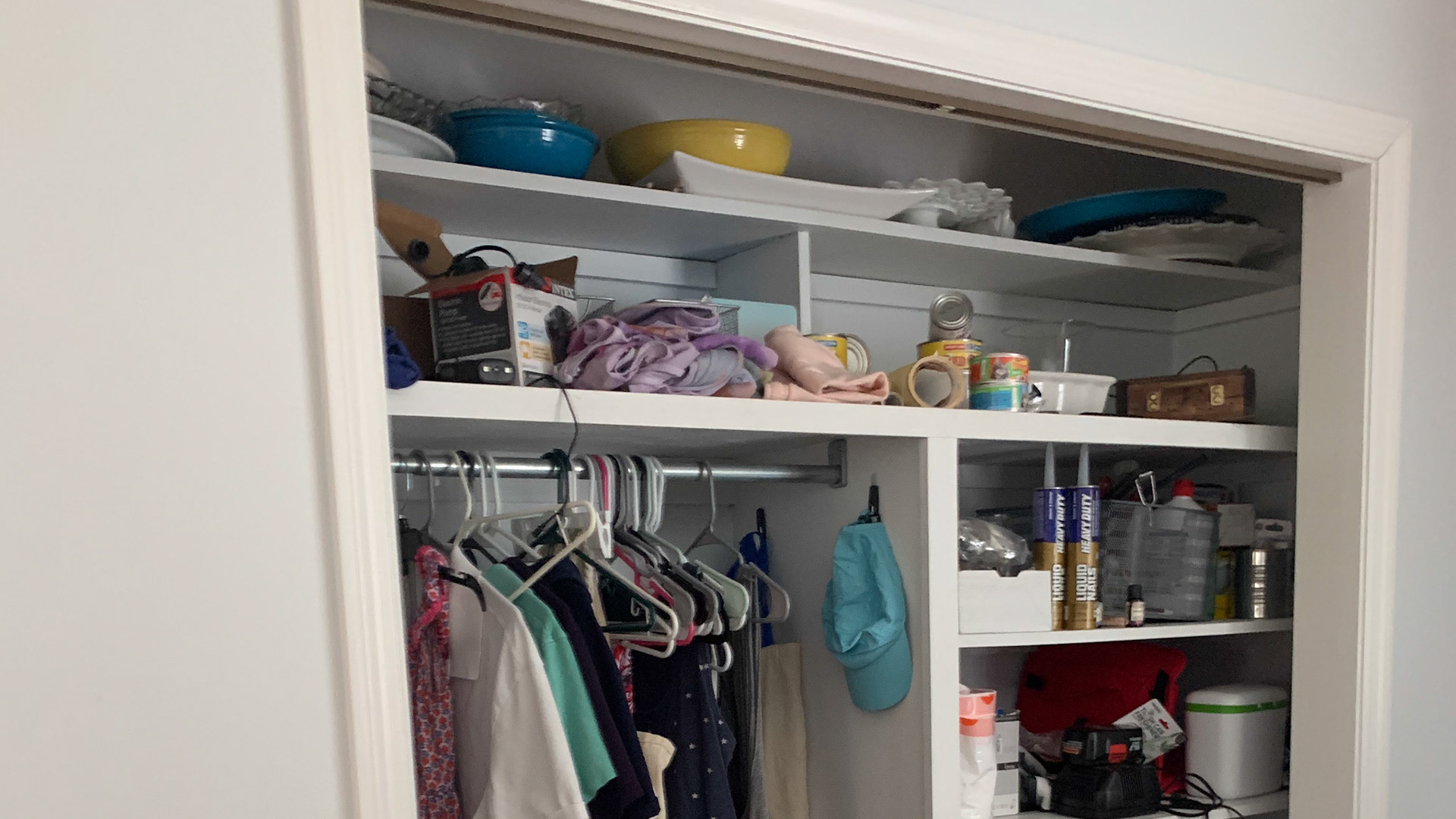 Closet before