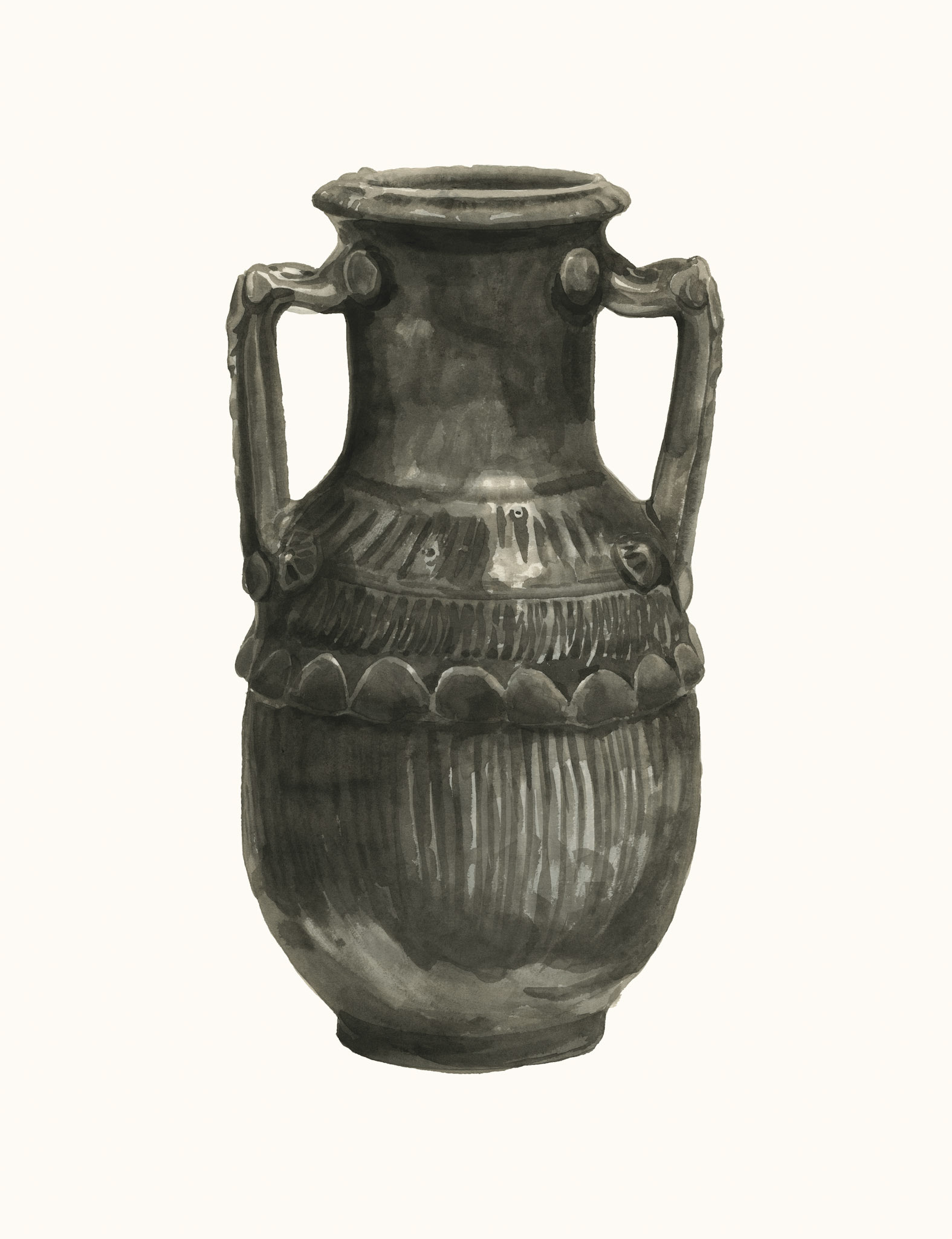 Terracotta amphora