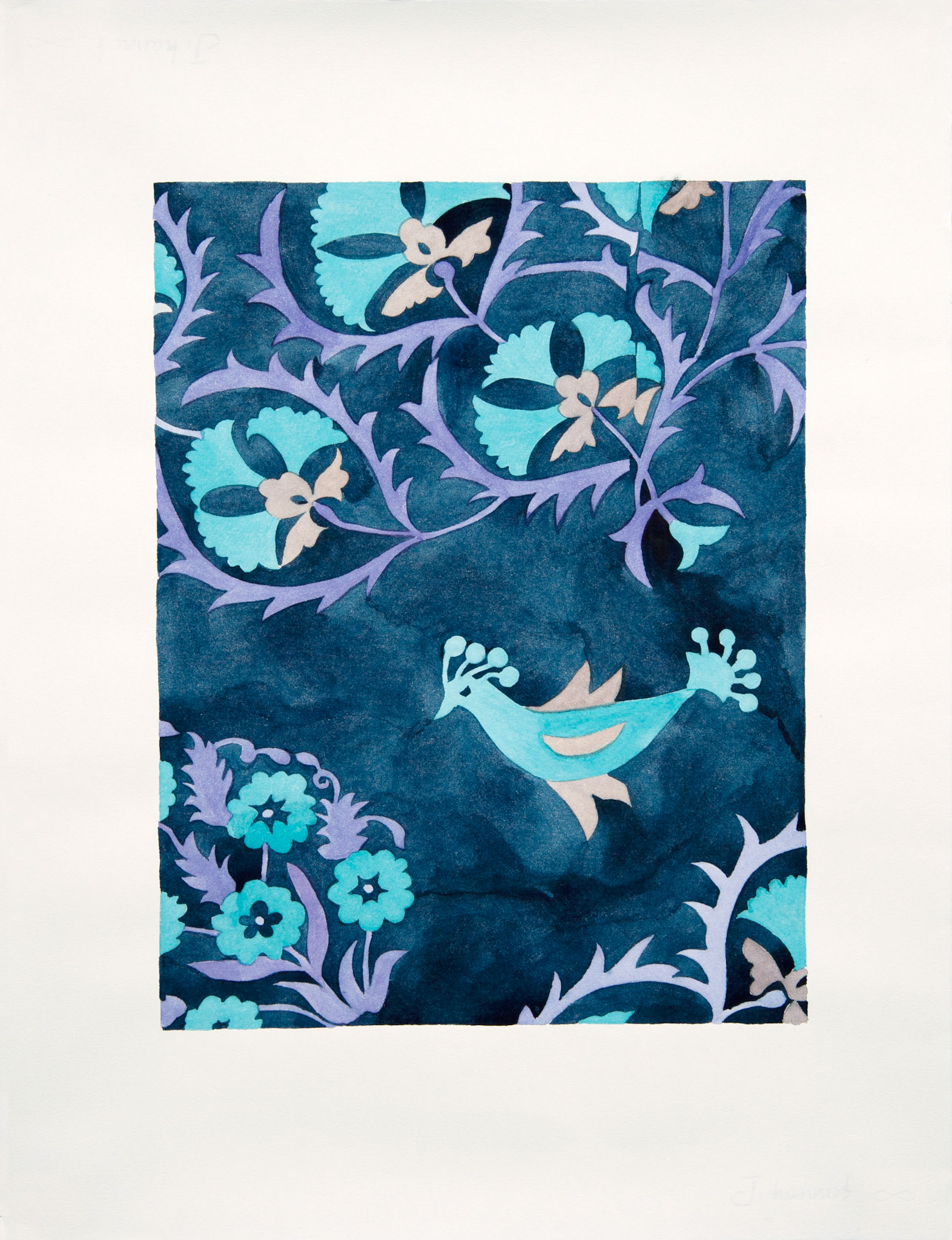 Blue Bird Suzani