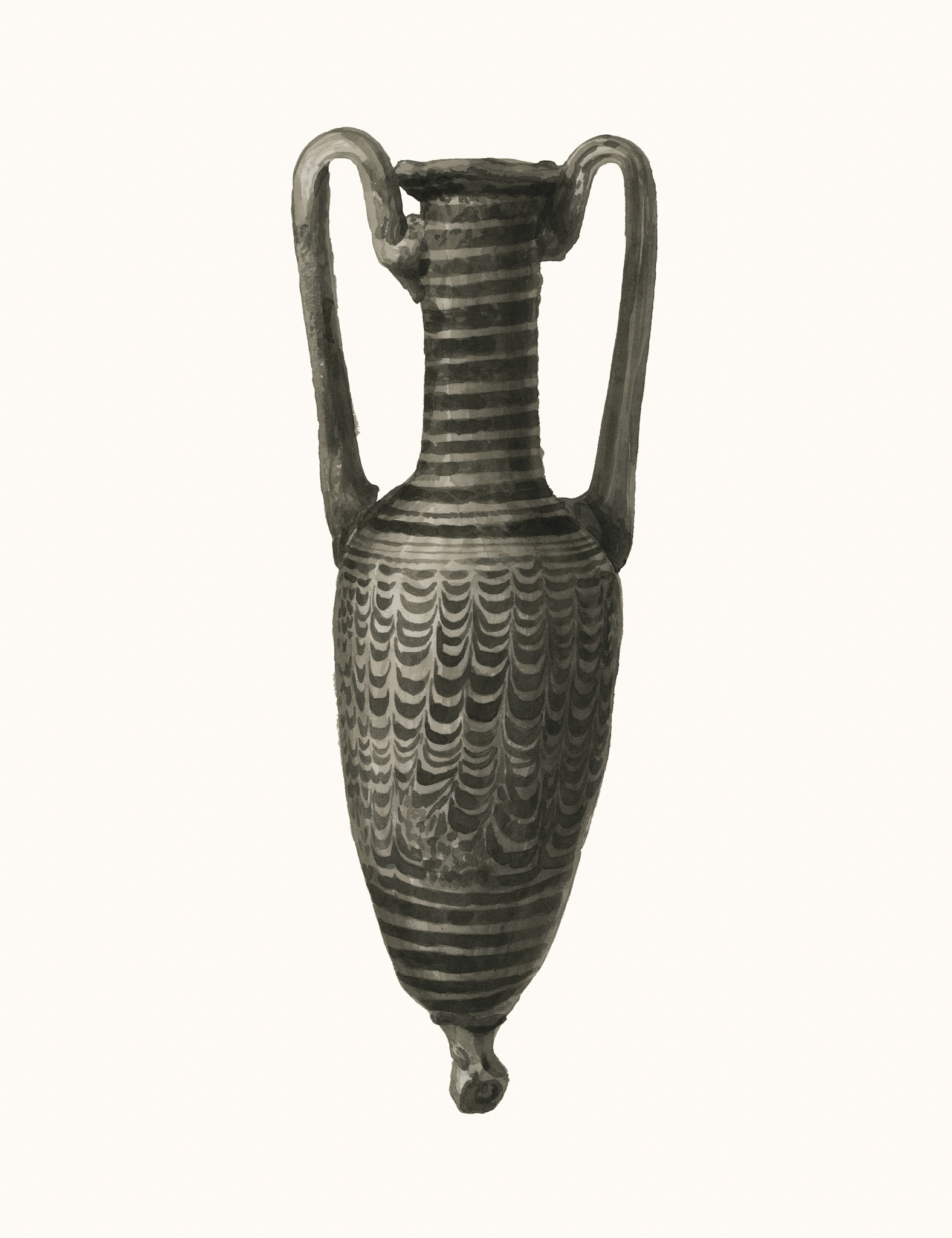 Glass perfume bottle