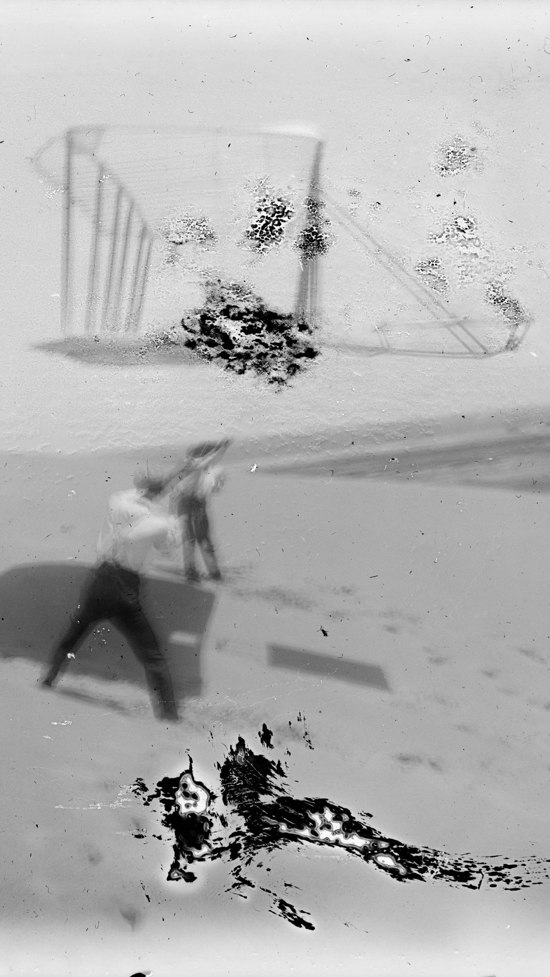 1901 Wright glider flown as kite, blurred, Kitty Hawk, North Carolina.