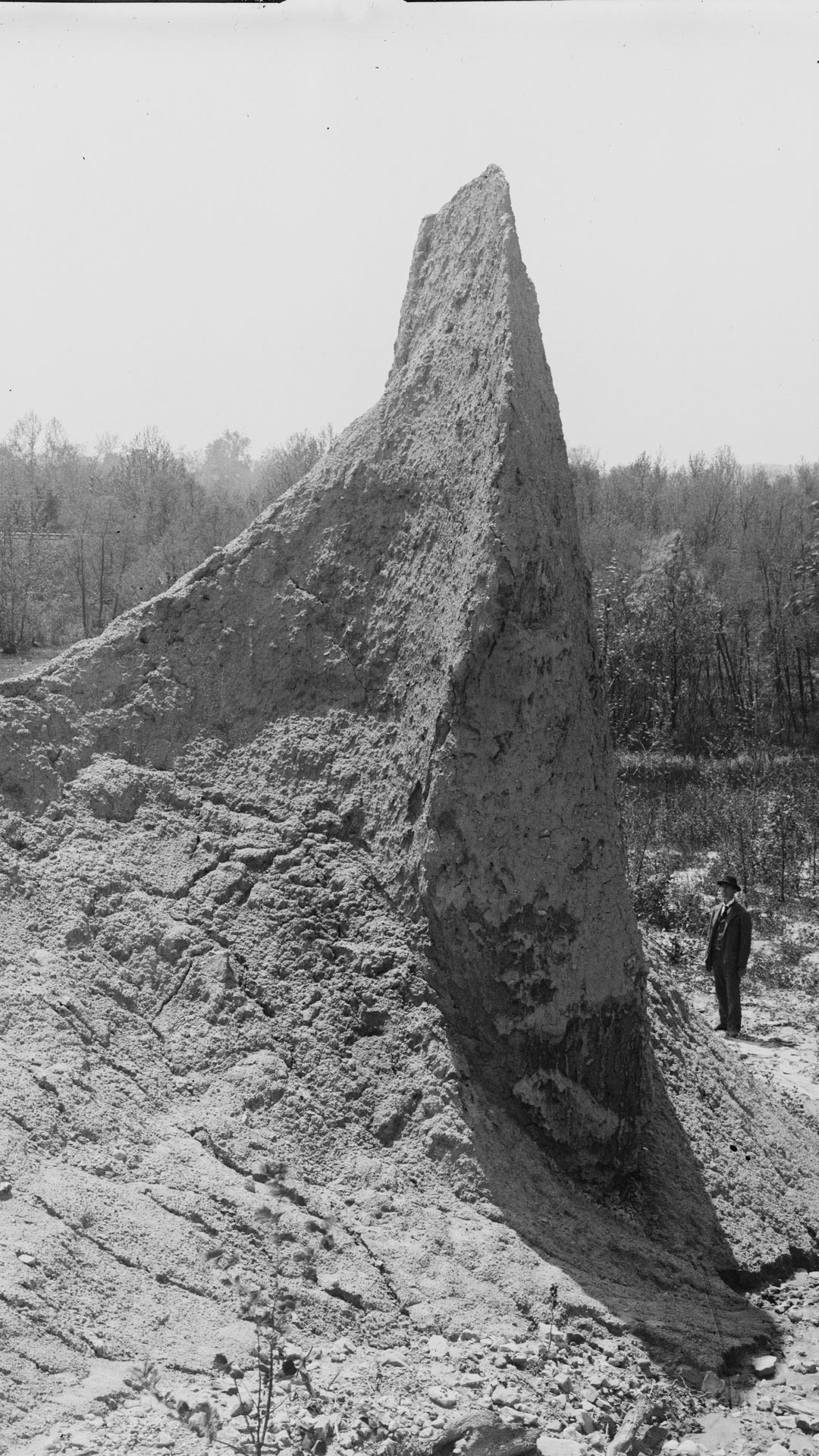 Wilbur Wright at Pinnacles near Dayton, Ohio, 1898.
