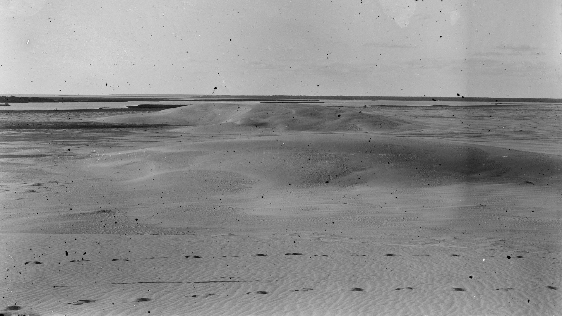 View from the top of Kill Devil Hill; Kitty Hawk, North Carolina, 1901.