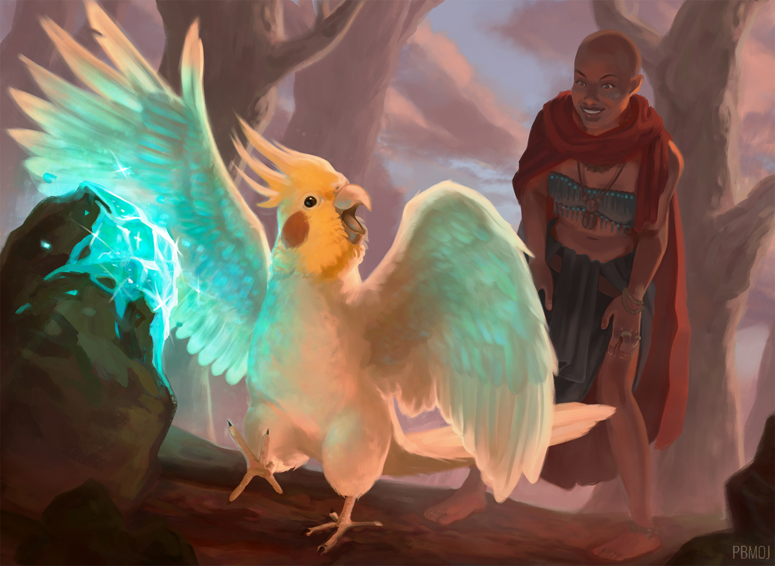 Animal Sorcerers: Crystal-Searcher Cockatiel - Personal Work