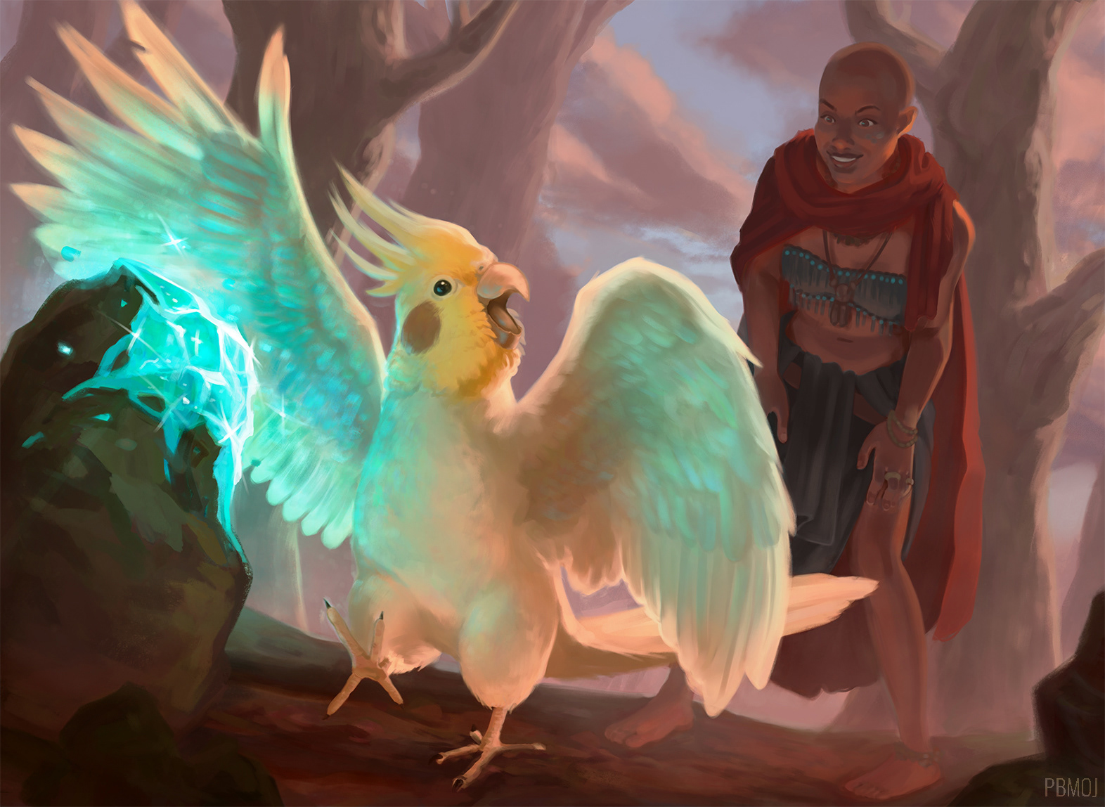 Animal Sorcerers: Crystal-Searcher Cockatiel - Personal Work