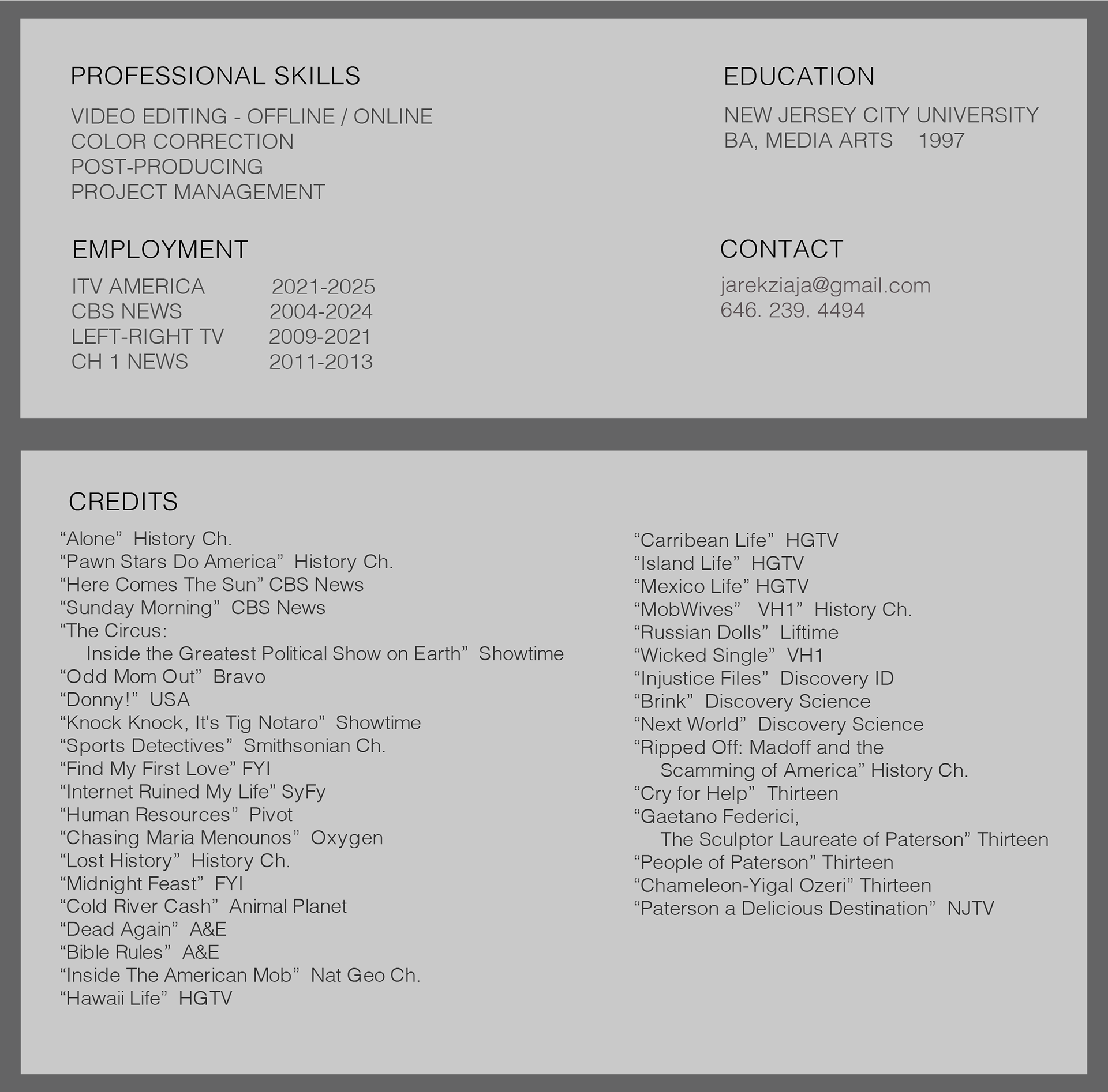 Jaroslaw Ziaja Resume