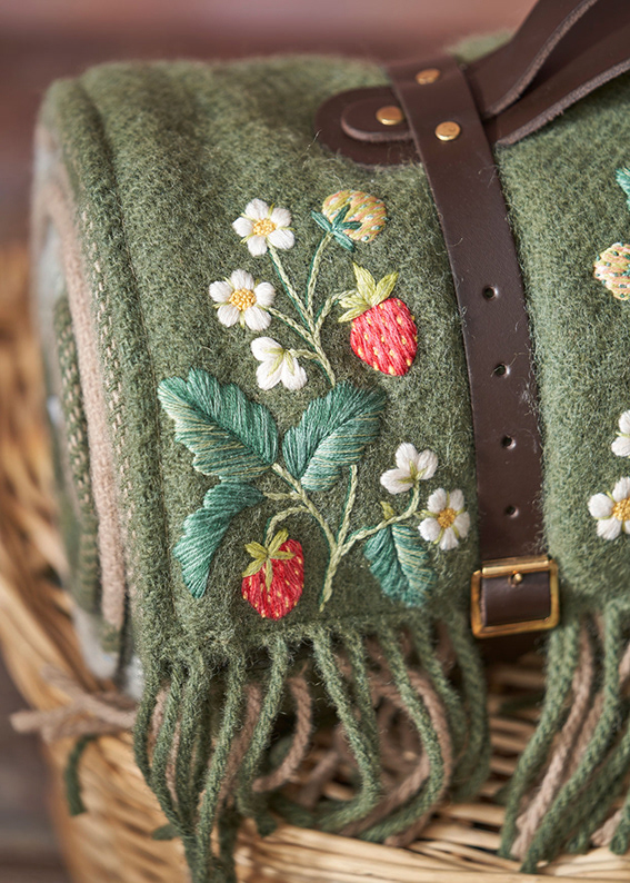 strawberries picnic blanket