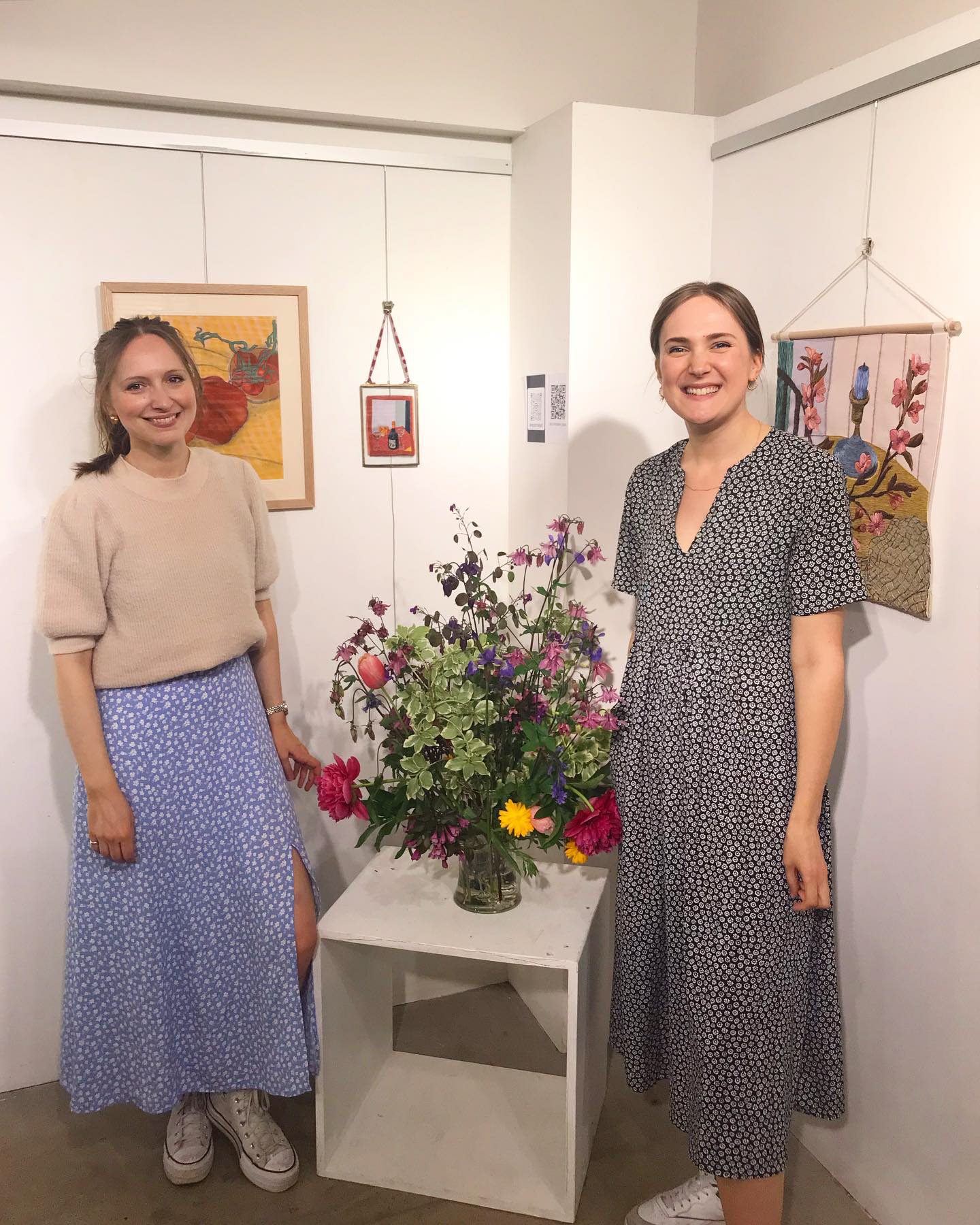 Artists Phoebe Stone and Lucy Freeman