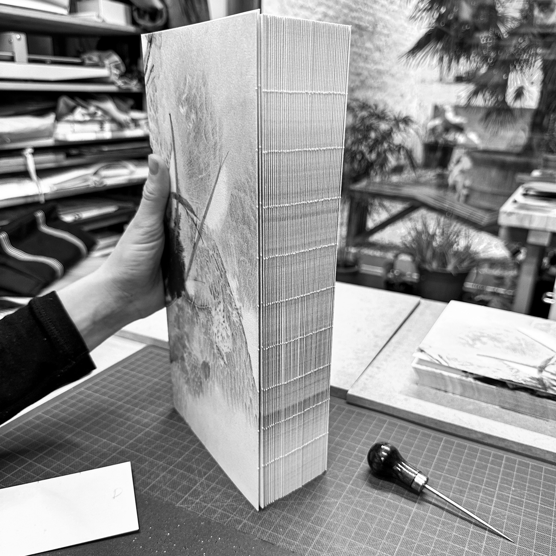 Binding at Atelier La Rivière Sèche