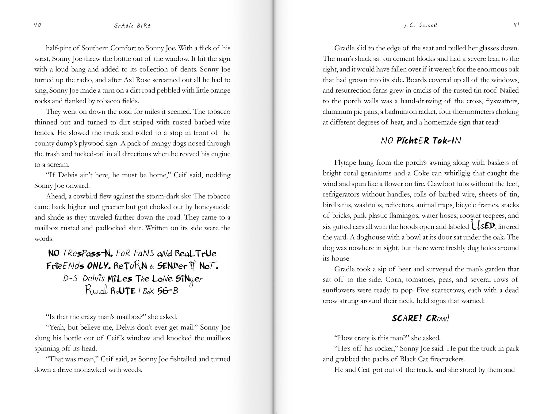 Spread from "Gradle Bird" by JC Sasser