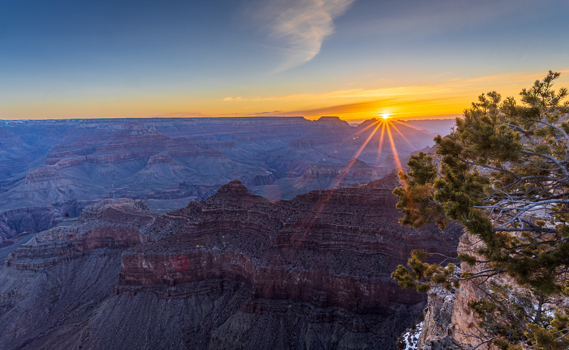 Mather Point sunrise