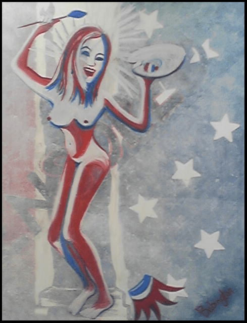 Art Organization Event Signage Illustration: Acrylic on canvas