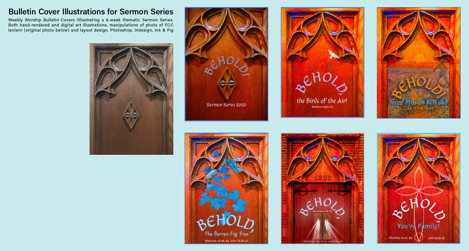 Custom Thematic Illustrations for Sermon Series