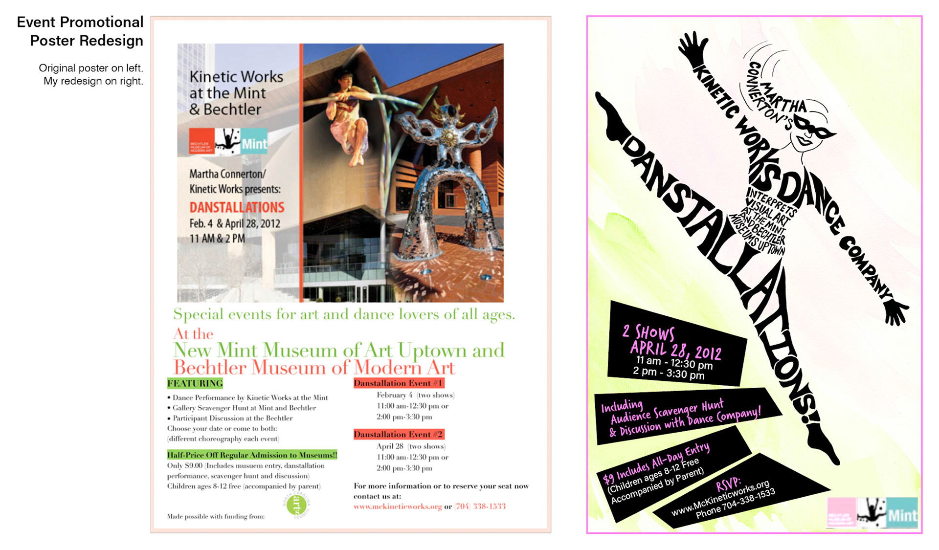 Redesign of Text Heavy Poster, Ink, Watercolor, Photoshop, InDesign