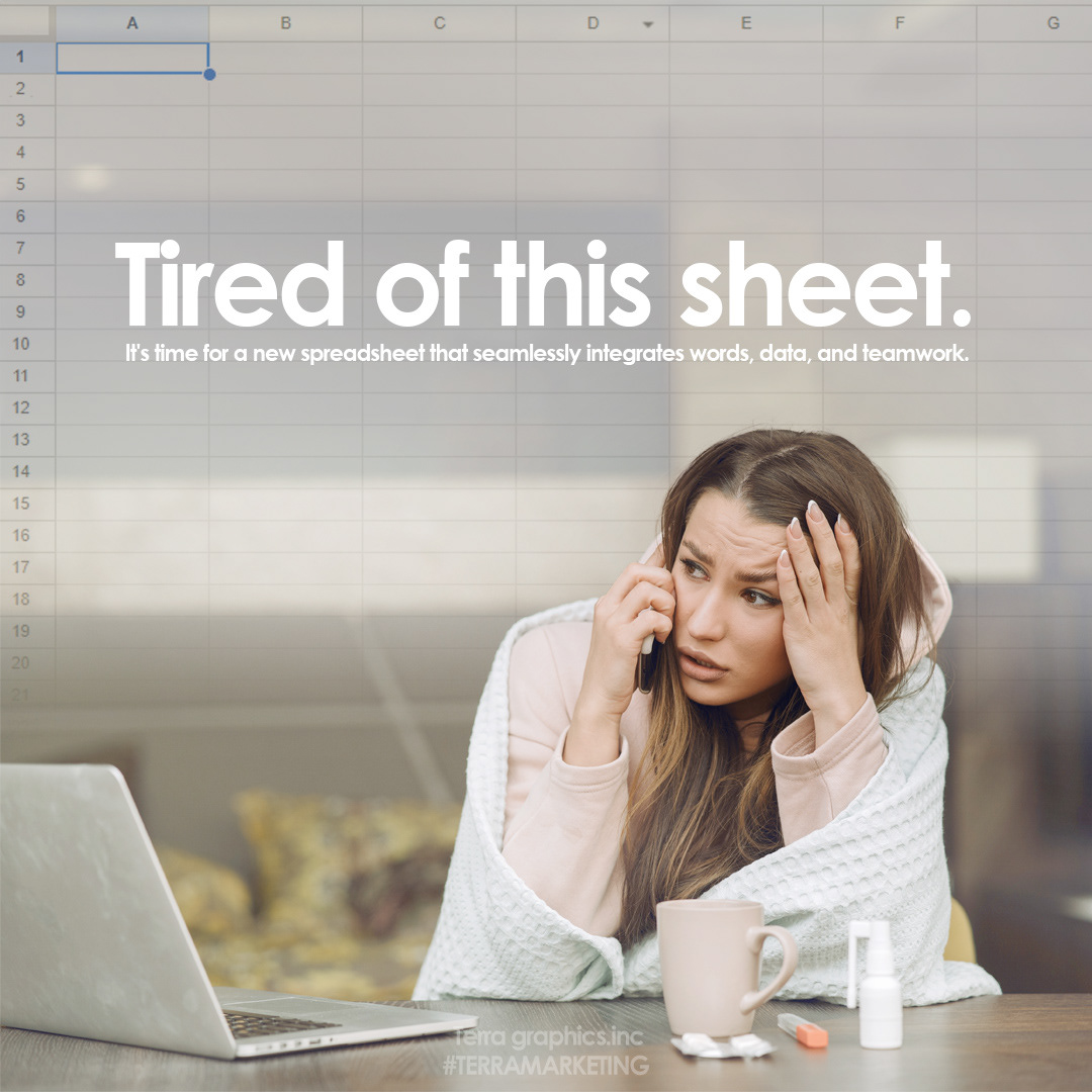 When I created this design, I wanted to connect with people on a deeply relatable level. I know the frustration of staring at endless spreadsheets, feeling stuck and overwhelmed. 🖥️ That’s why I chose humor something lighthearted like “Tired of this sheet” grabs attention and makes people laugh, even if they’re having a tough day. 😫 For me, marketing is all about empathy. If I can make someone feel understood while offering a solution to their problem. 🤗 #terramarketing #marketingagencylife #marketingtips