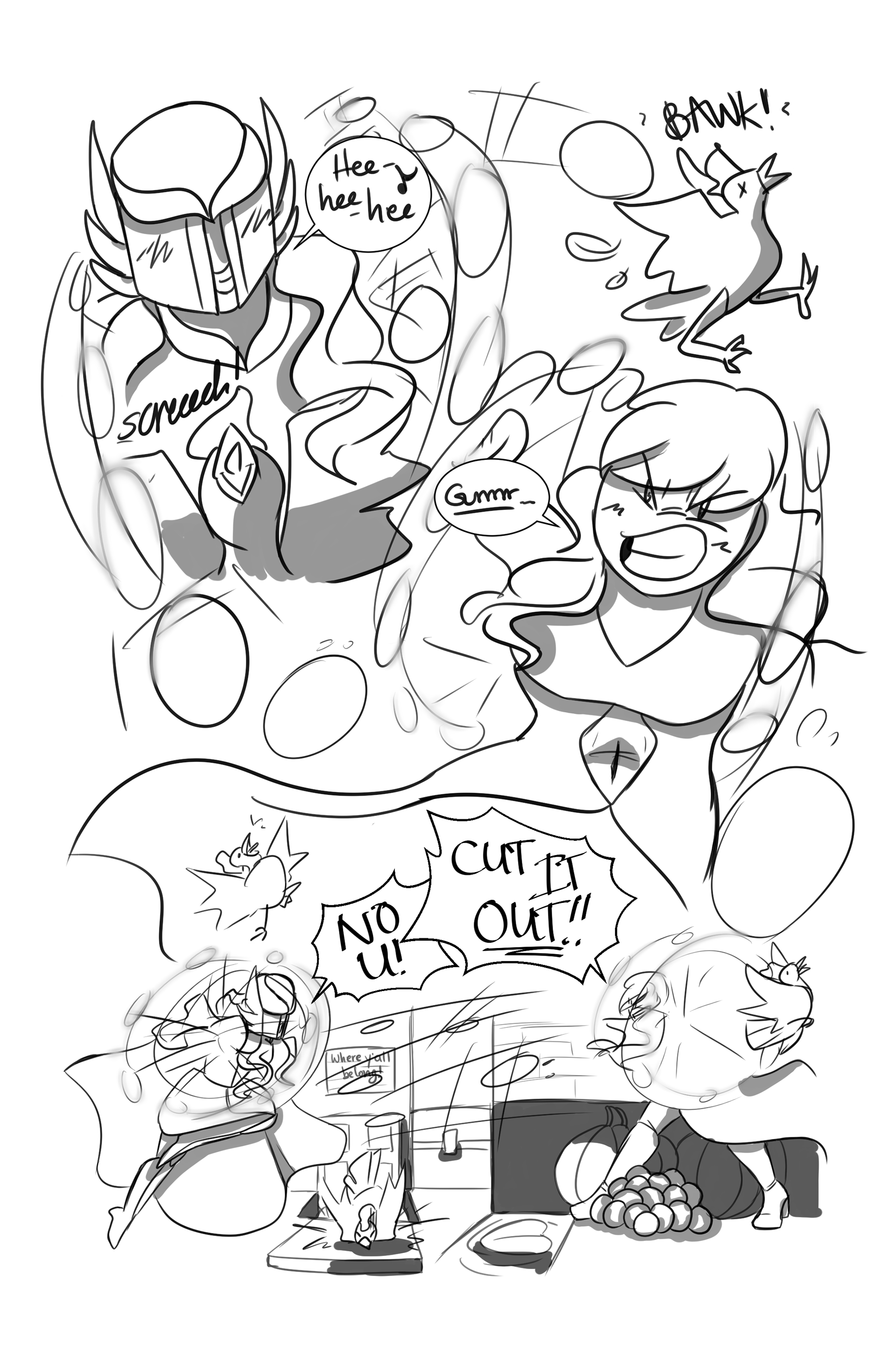 Snowball/egg fight