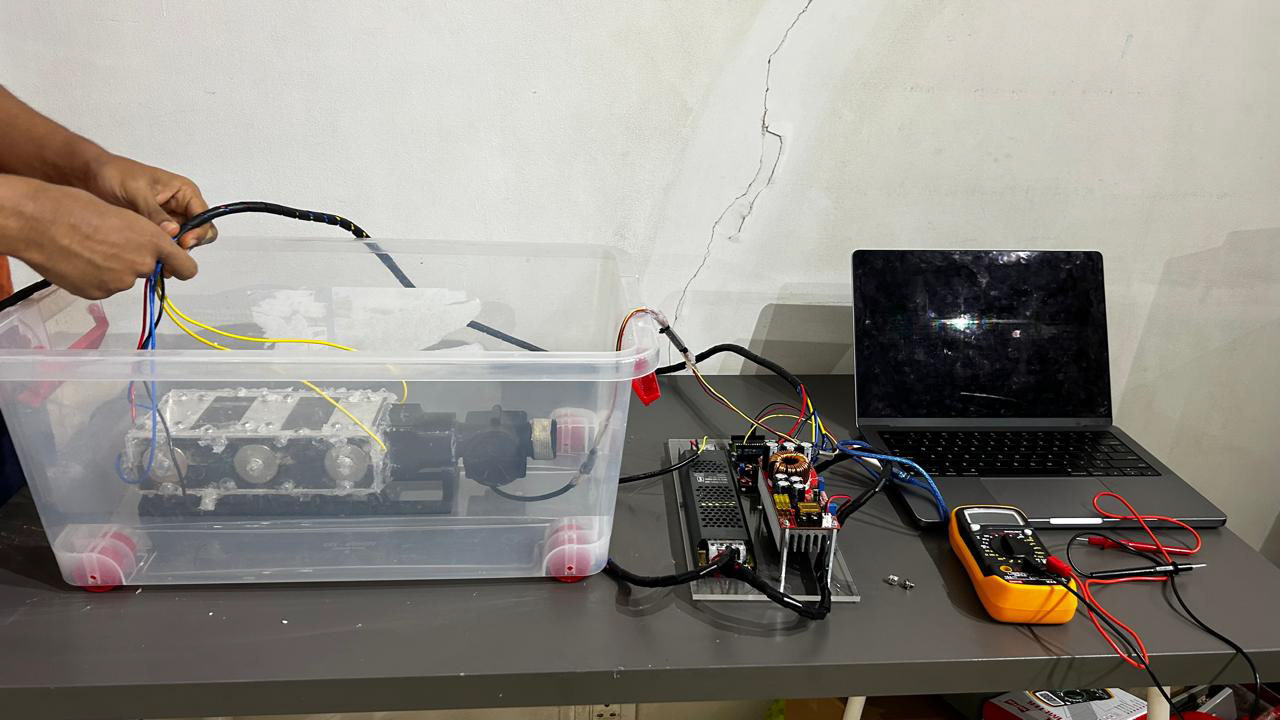 Magnetohydrodynamic Thruster designed and built by Subhaan Akhtar