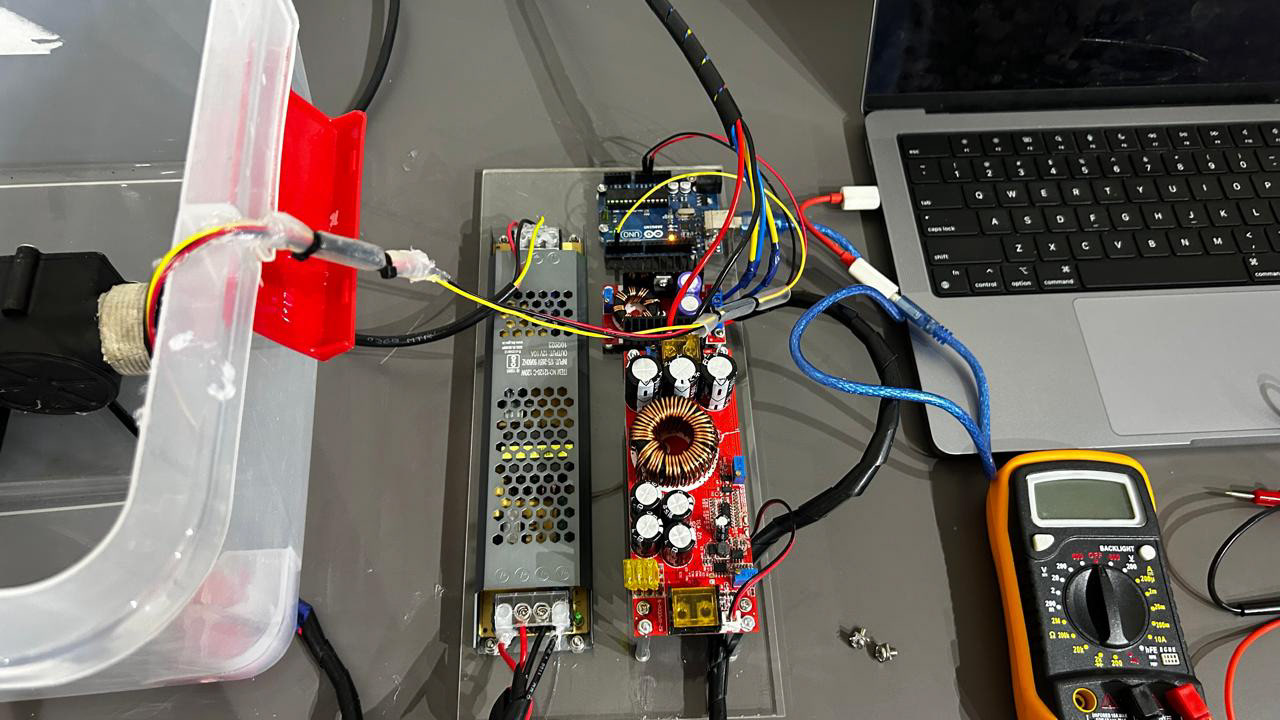 Magnetohydrodynamic Thruster designed and built by Subhaan Akhtar