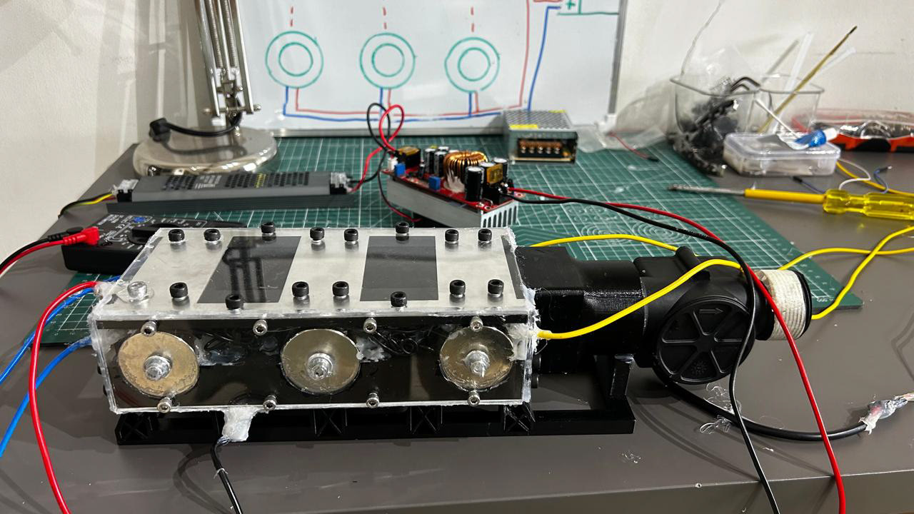Magnetohydrodynamic Thruster designed and built by Subhaan Akhtar