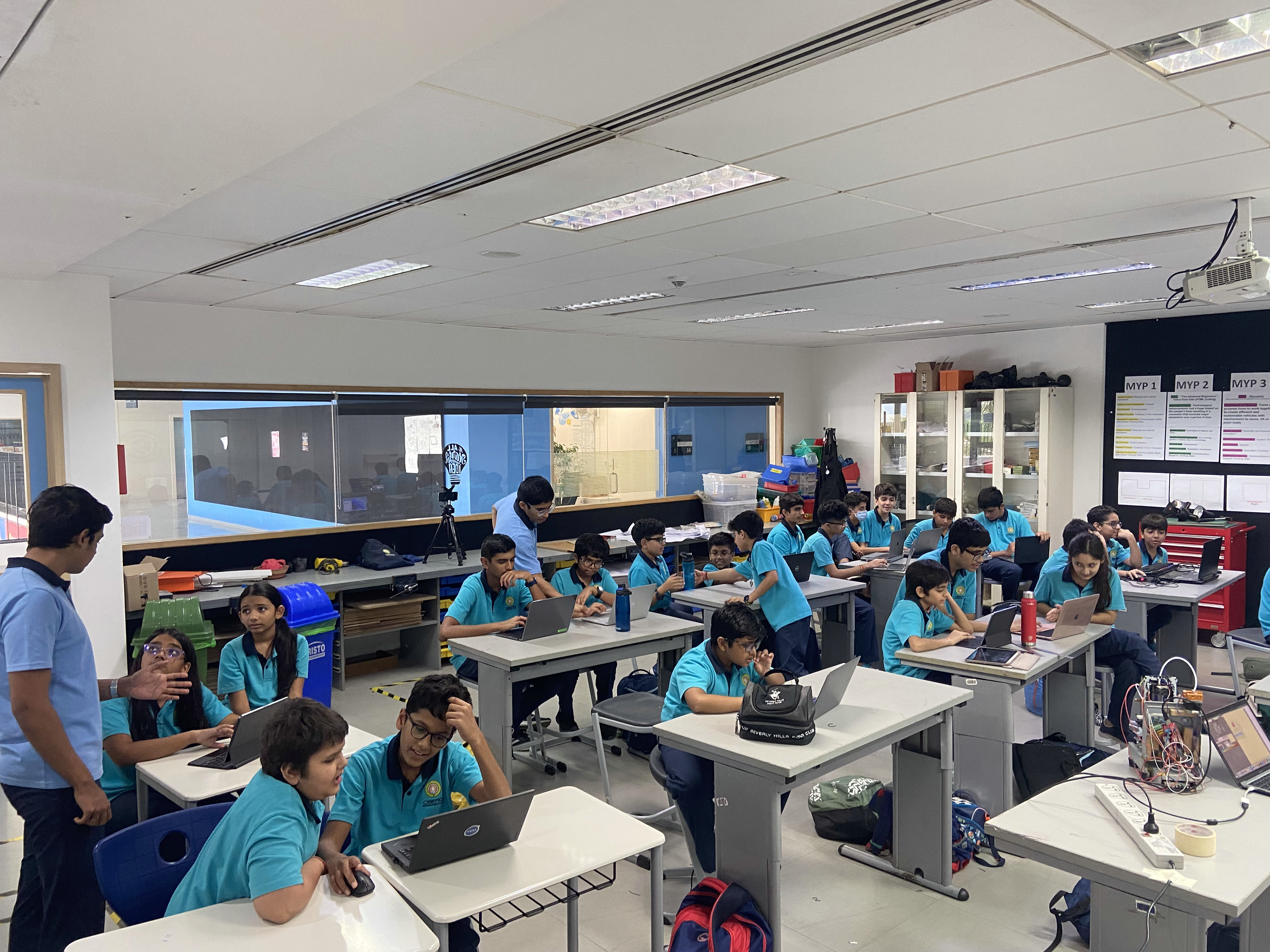 Re enginnering club was founded by subhaan akhtar in oberoi school with 50 plus students building 3d printers