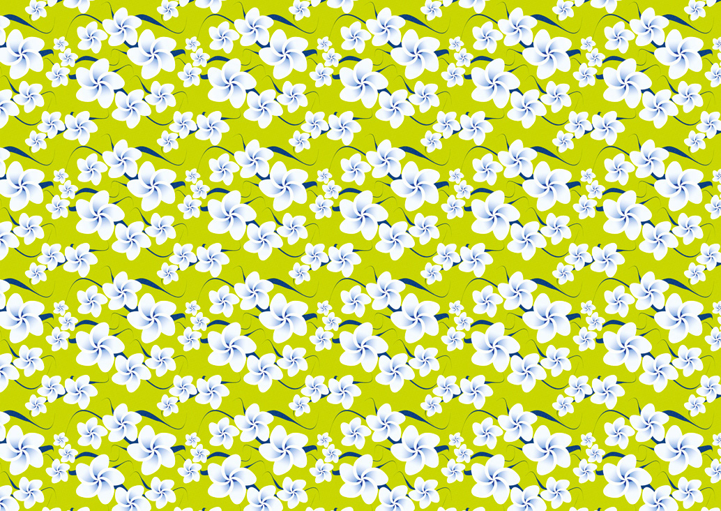Motif fleurs exotiques
