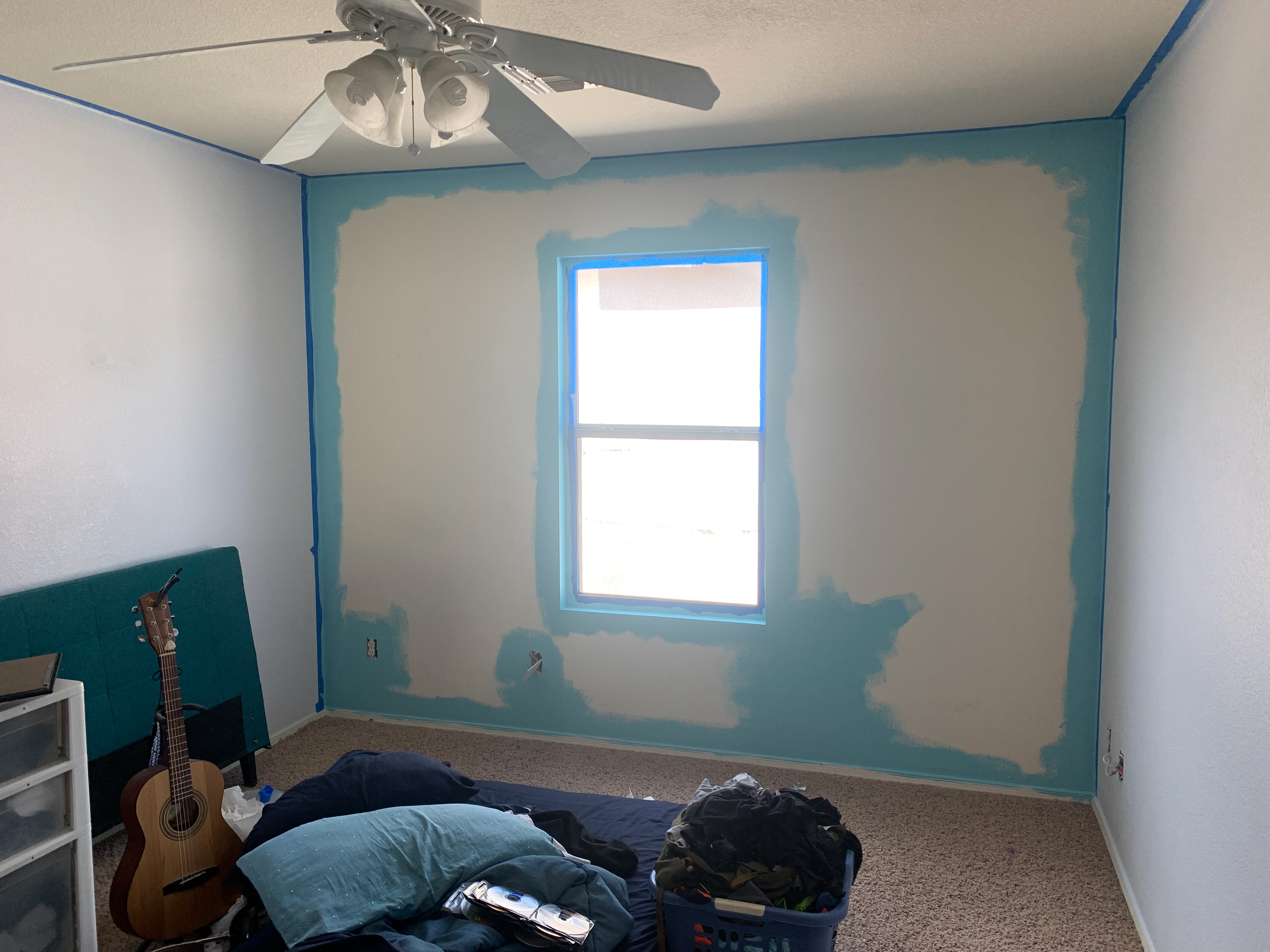 Trimming with the teal accent color.