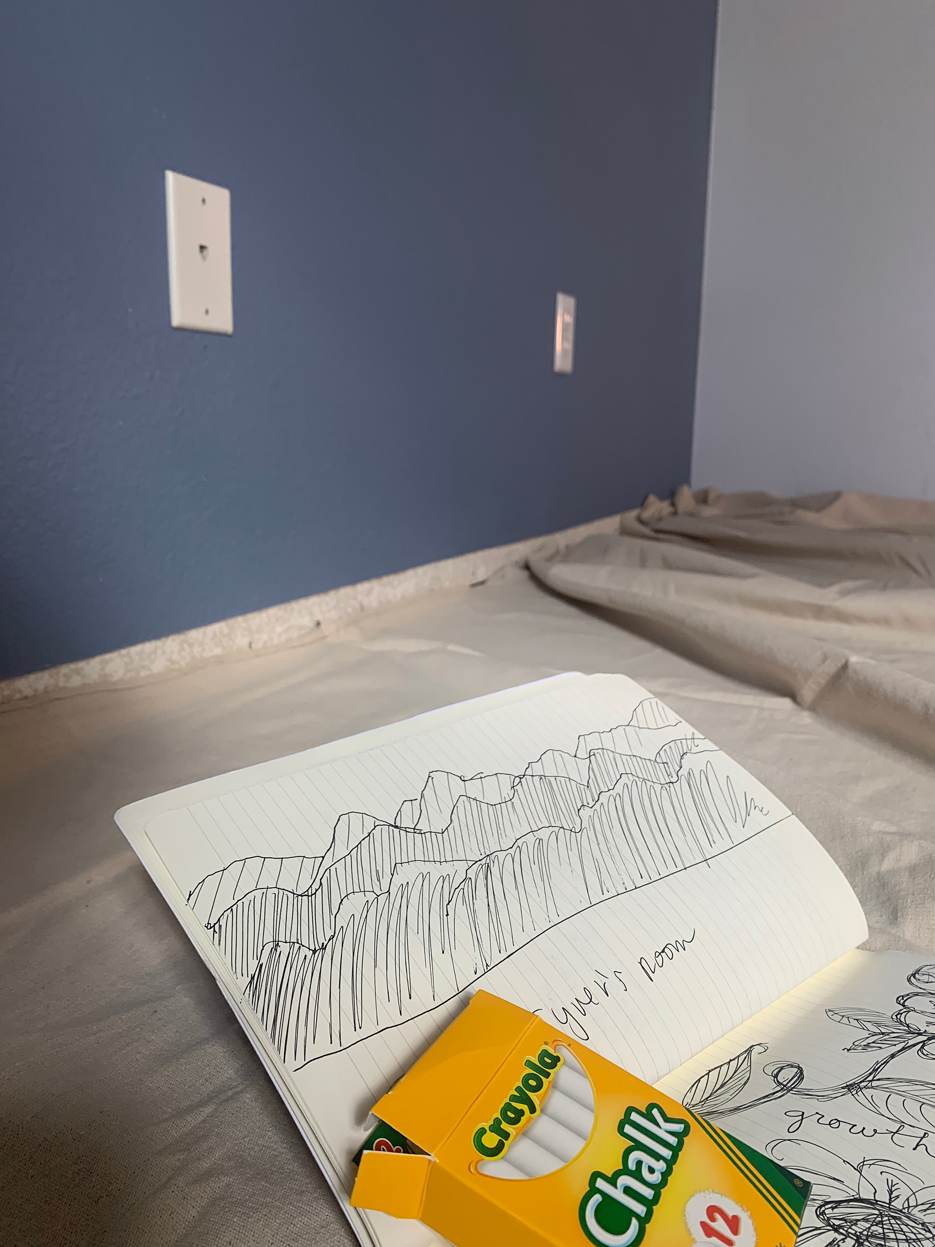 My sketch before painting.