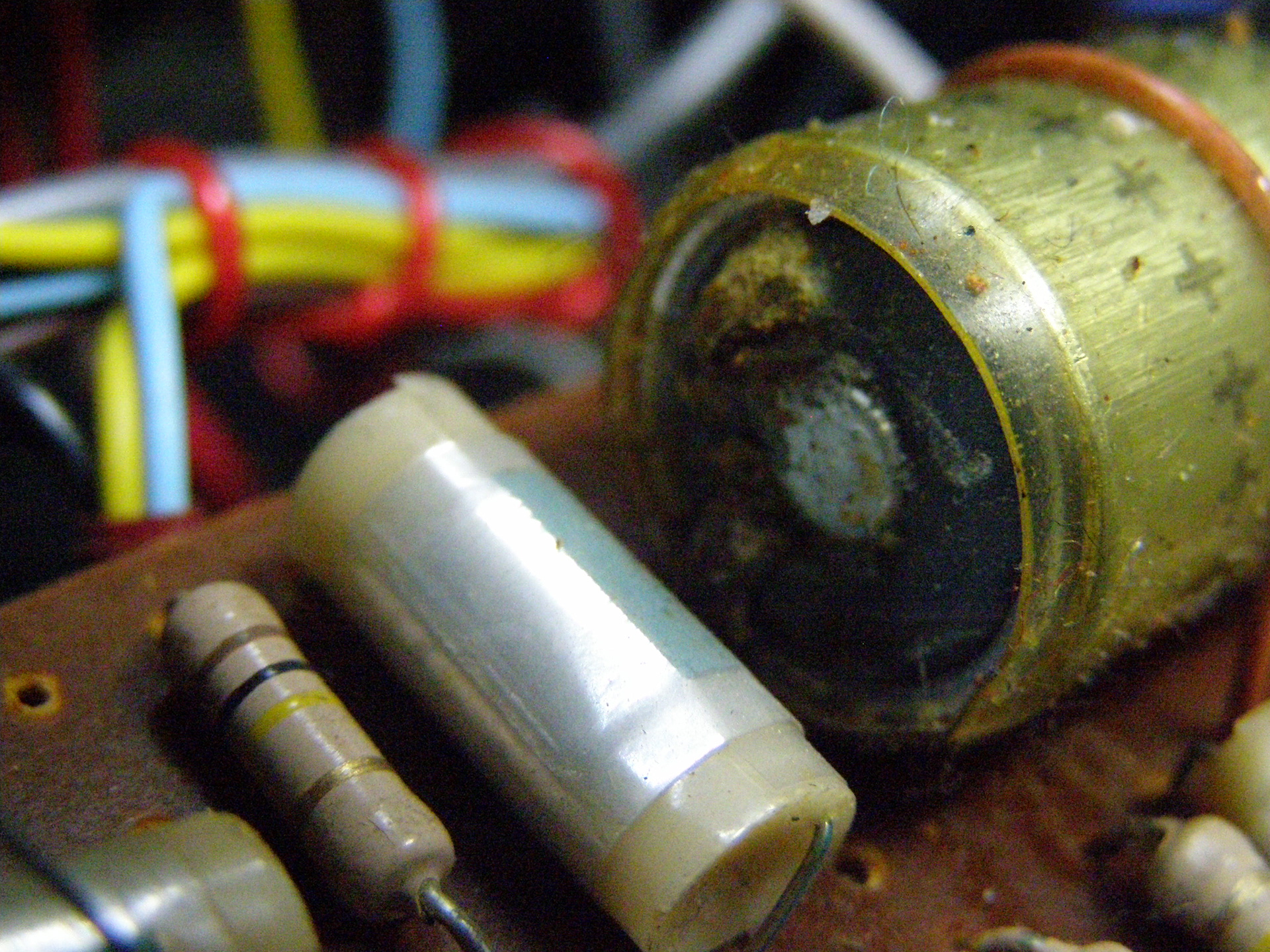 Old capacitors to be replaced with new versions