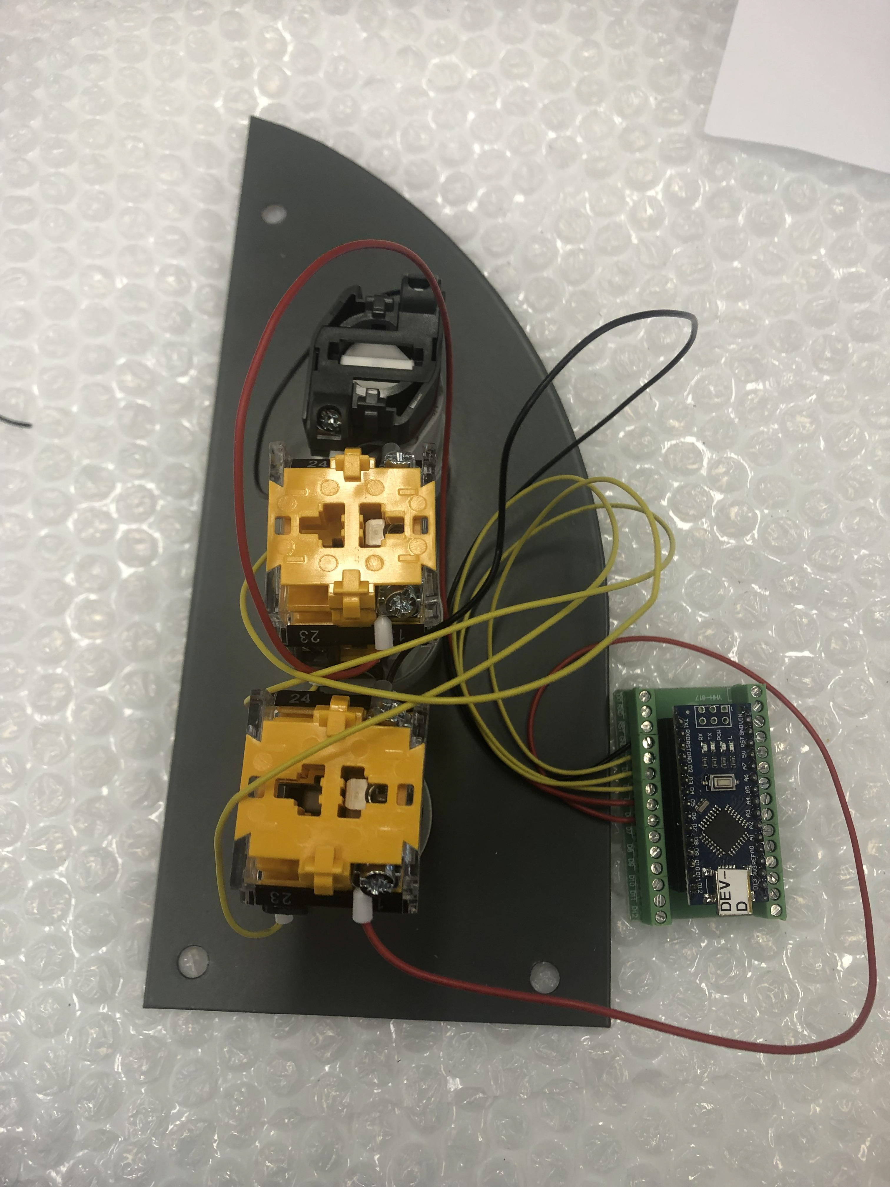 Panels for a simulator headed for Spain.