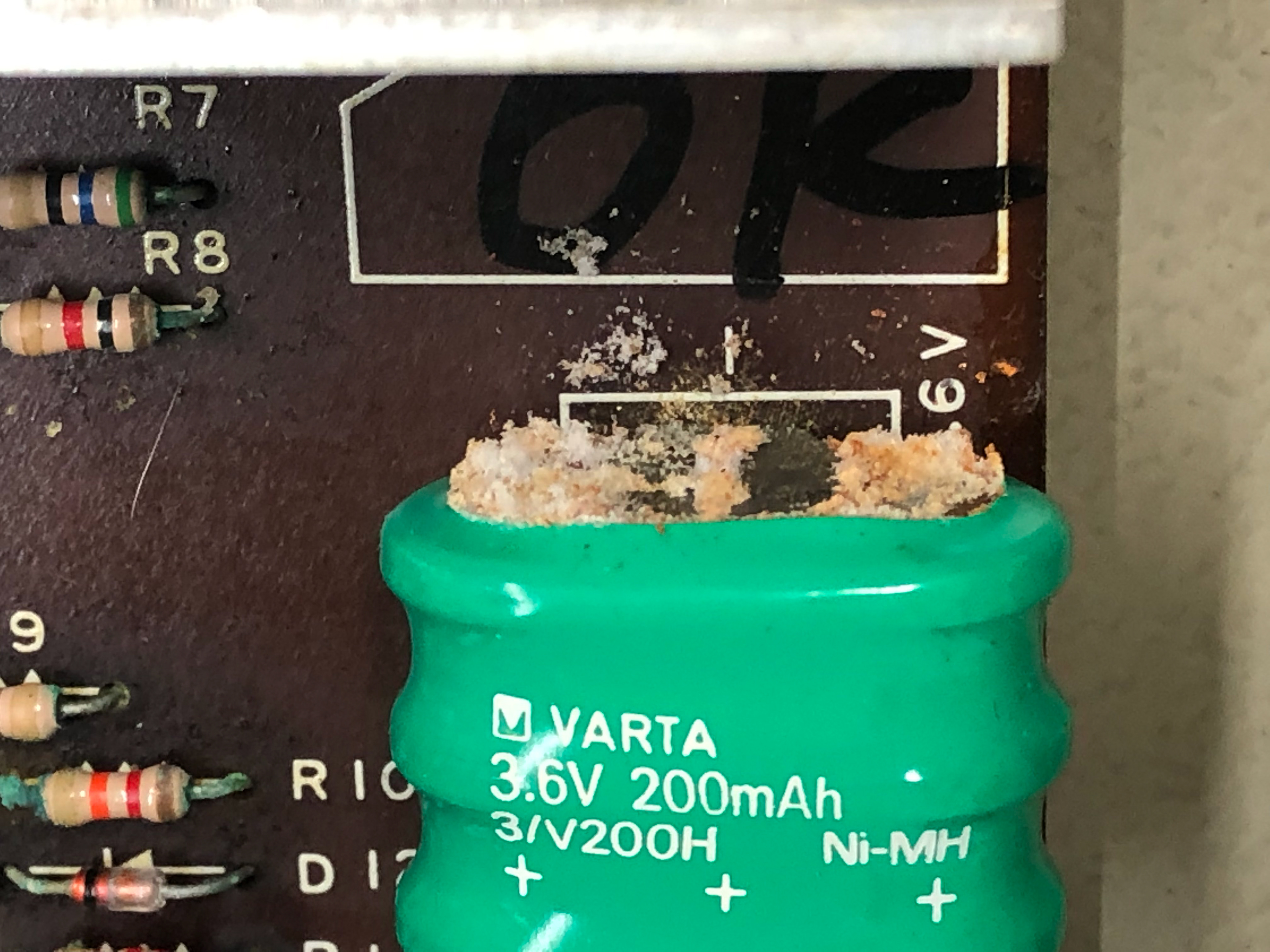 Leaking battery