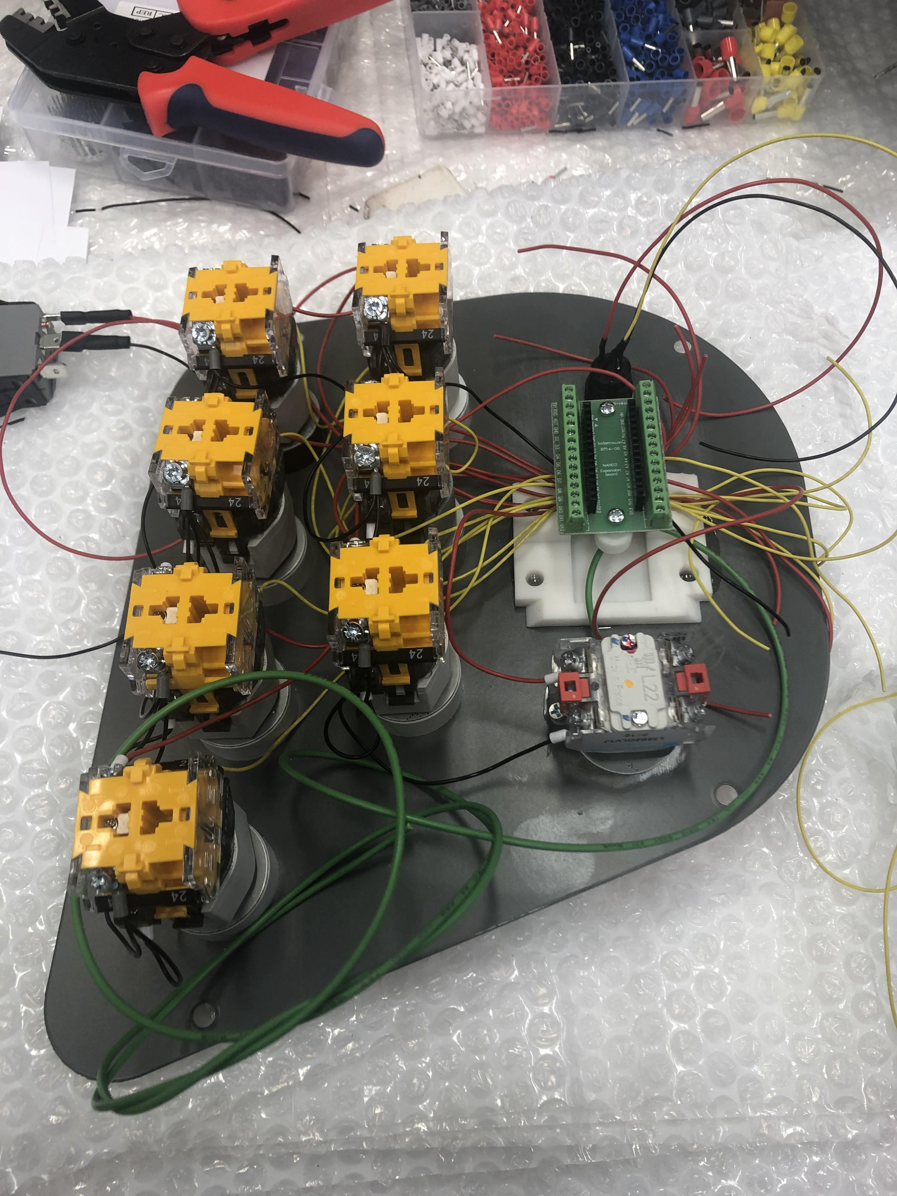 Panels for a simulator headed for Spain.