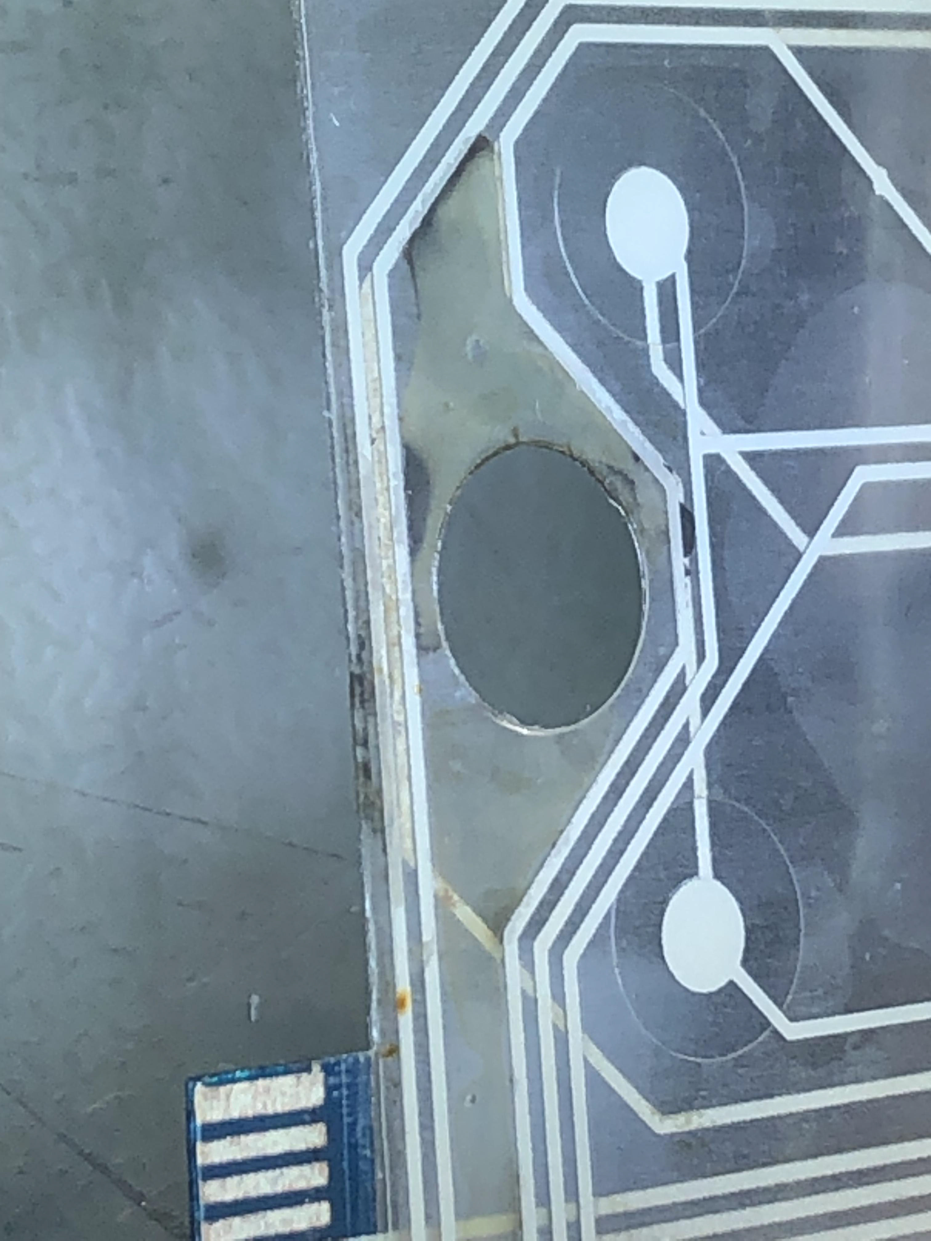 Liquid has got between the layers