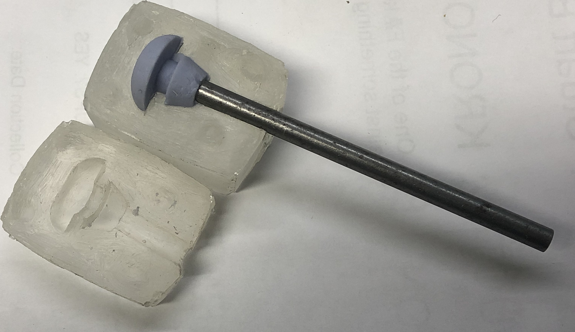 Created mould of an obsolete rubber foot for a customers pedal