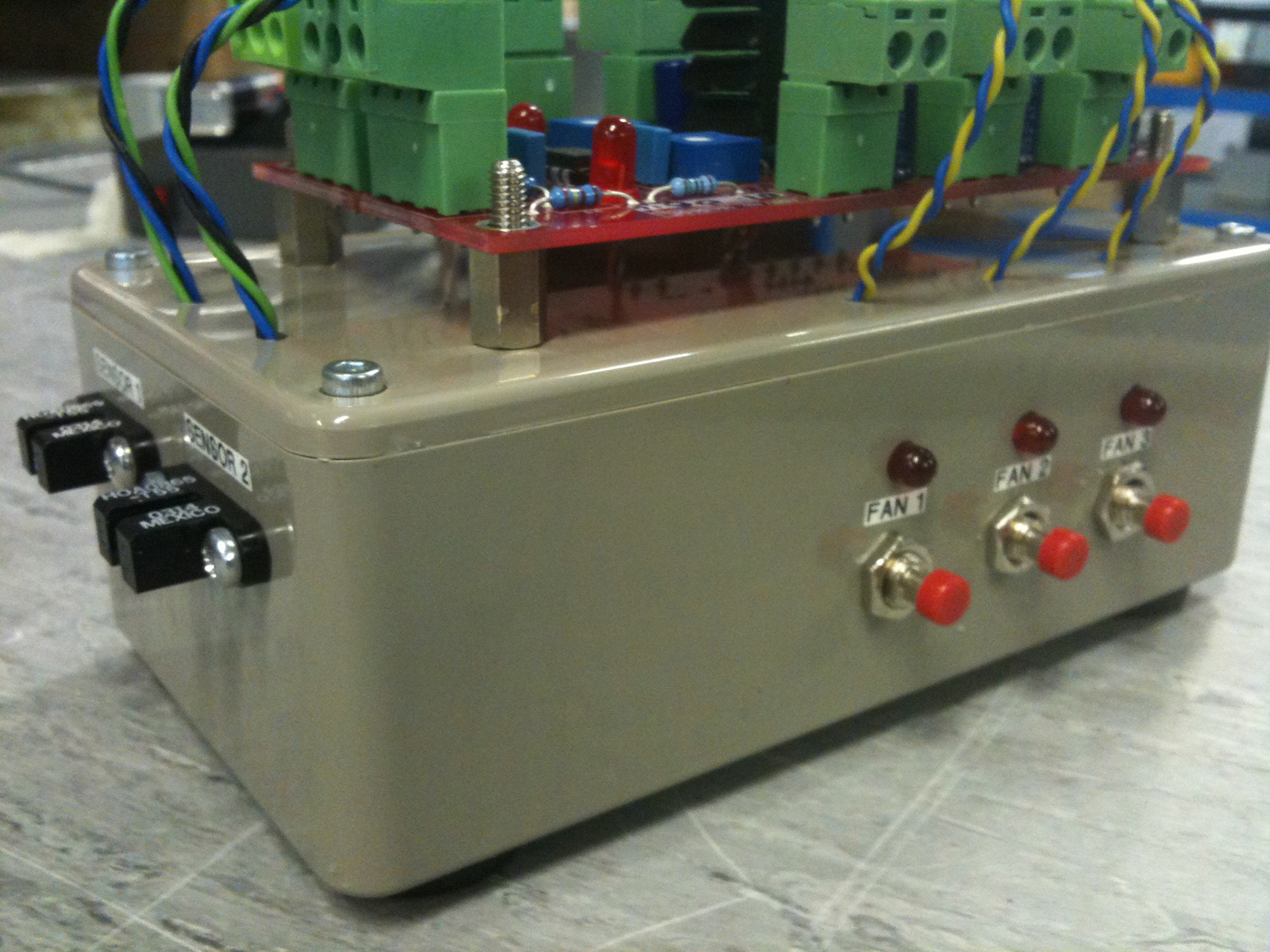 Fan controler test rig