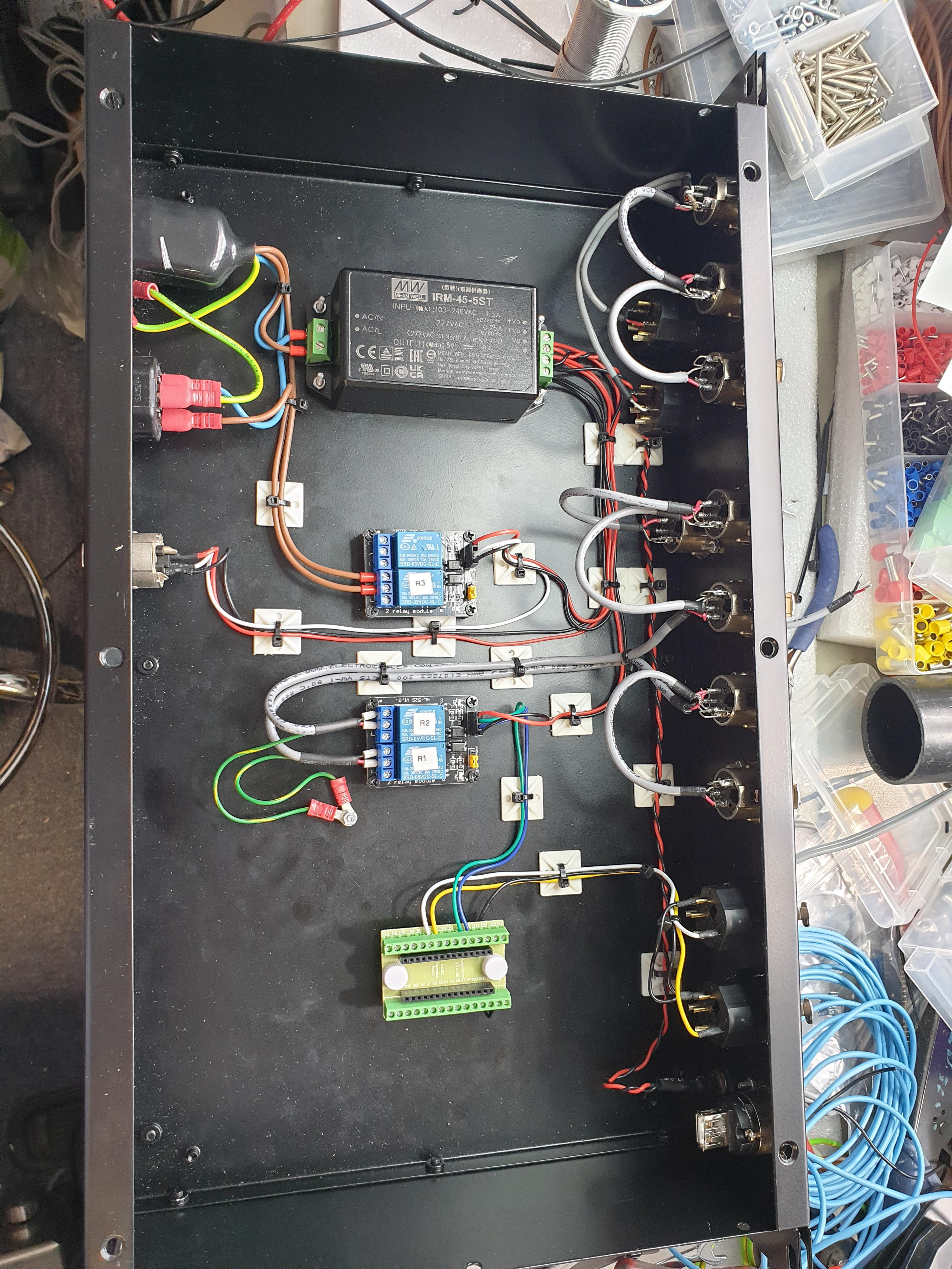 Audio distribution box.