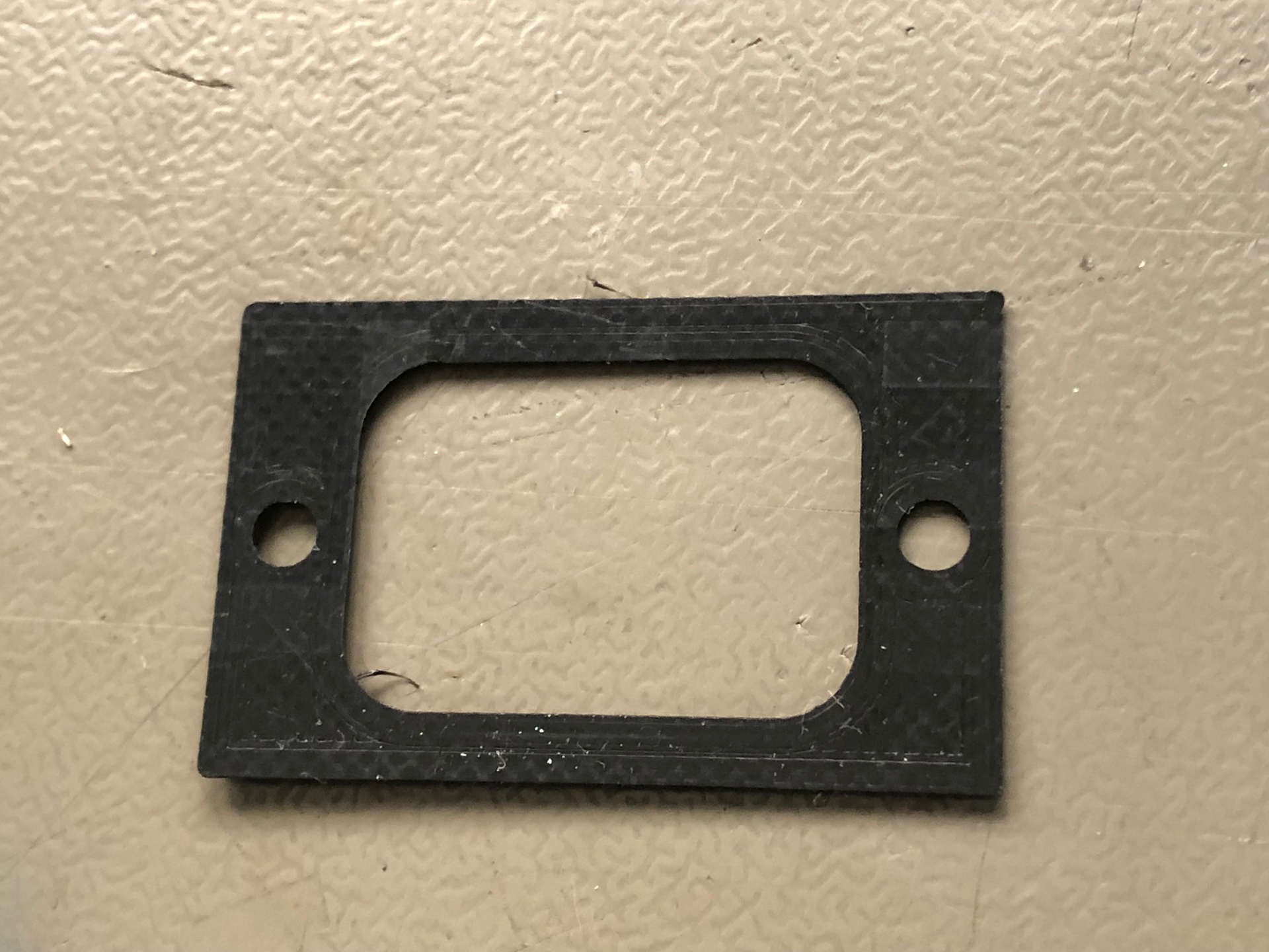 3D printed plate for new power socket