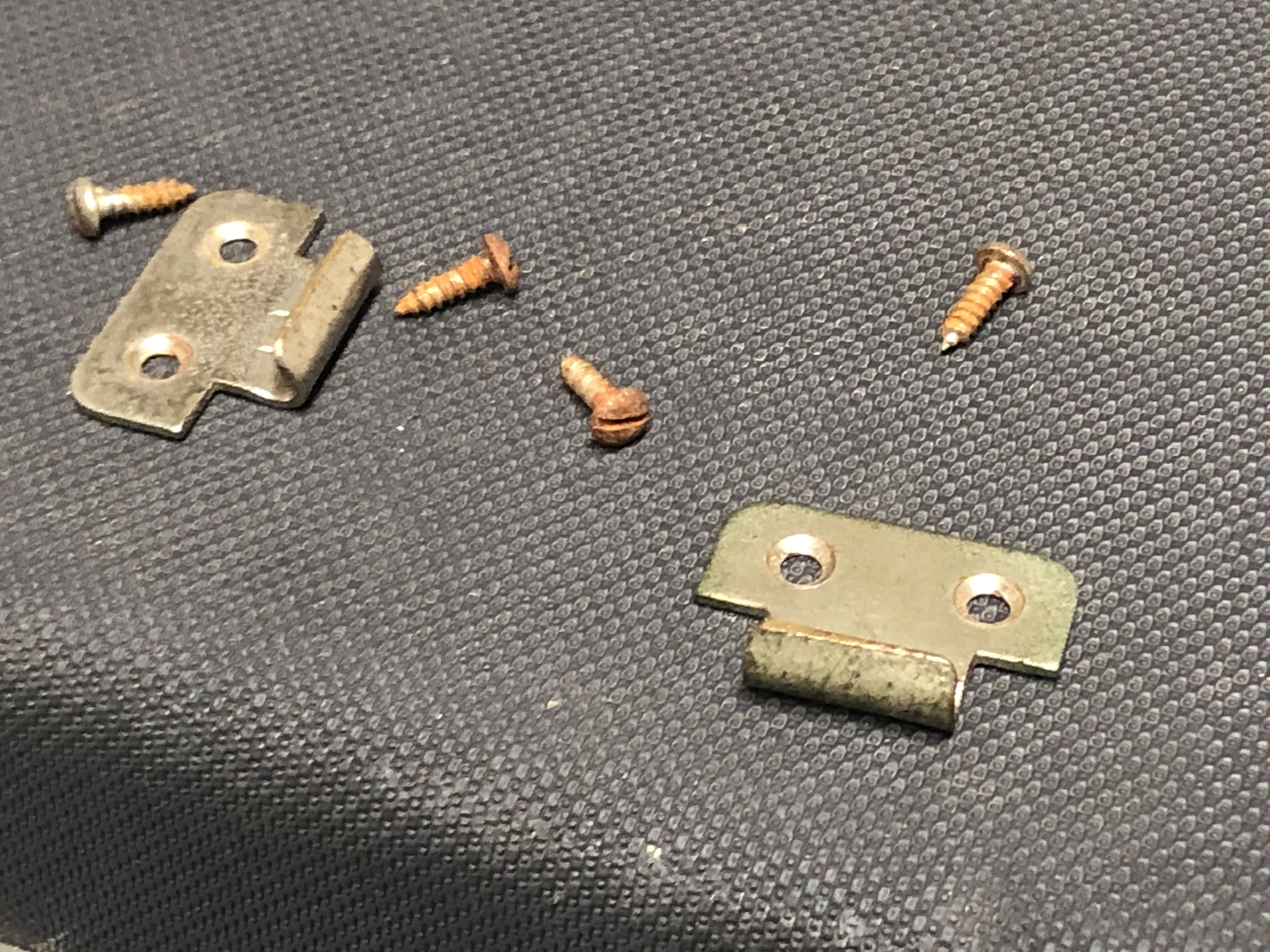 Old worn hinges