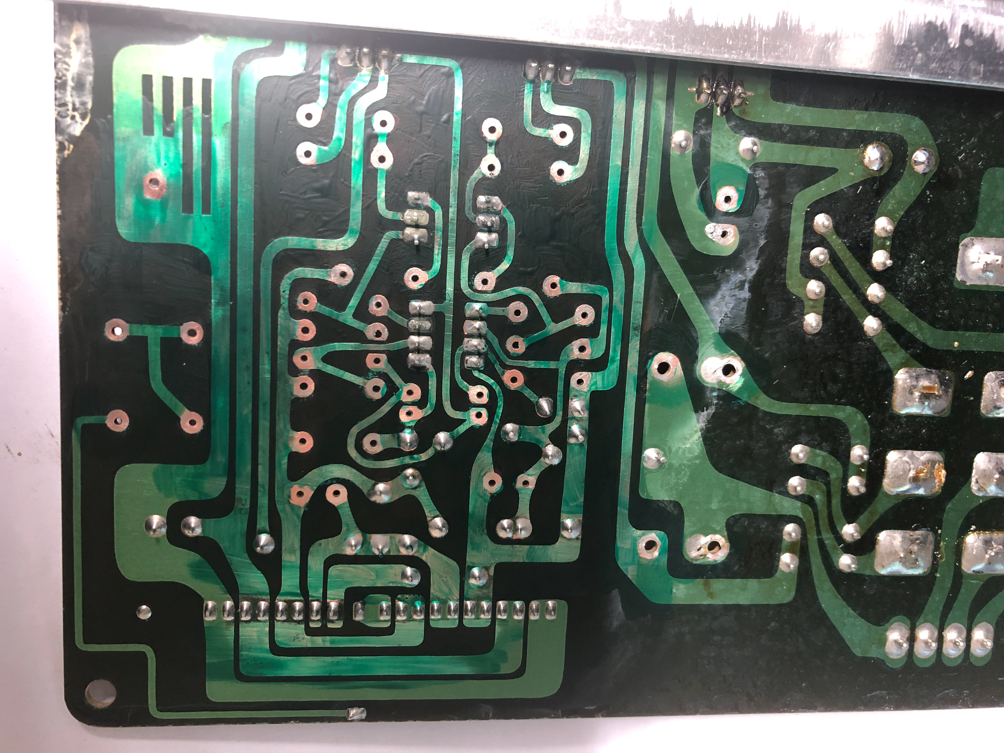 Fresh solder mask applied and ready for new components