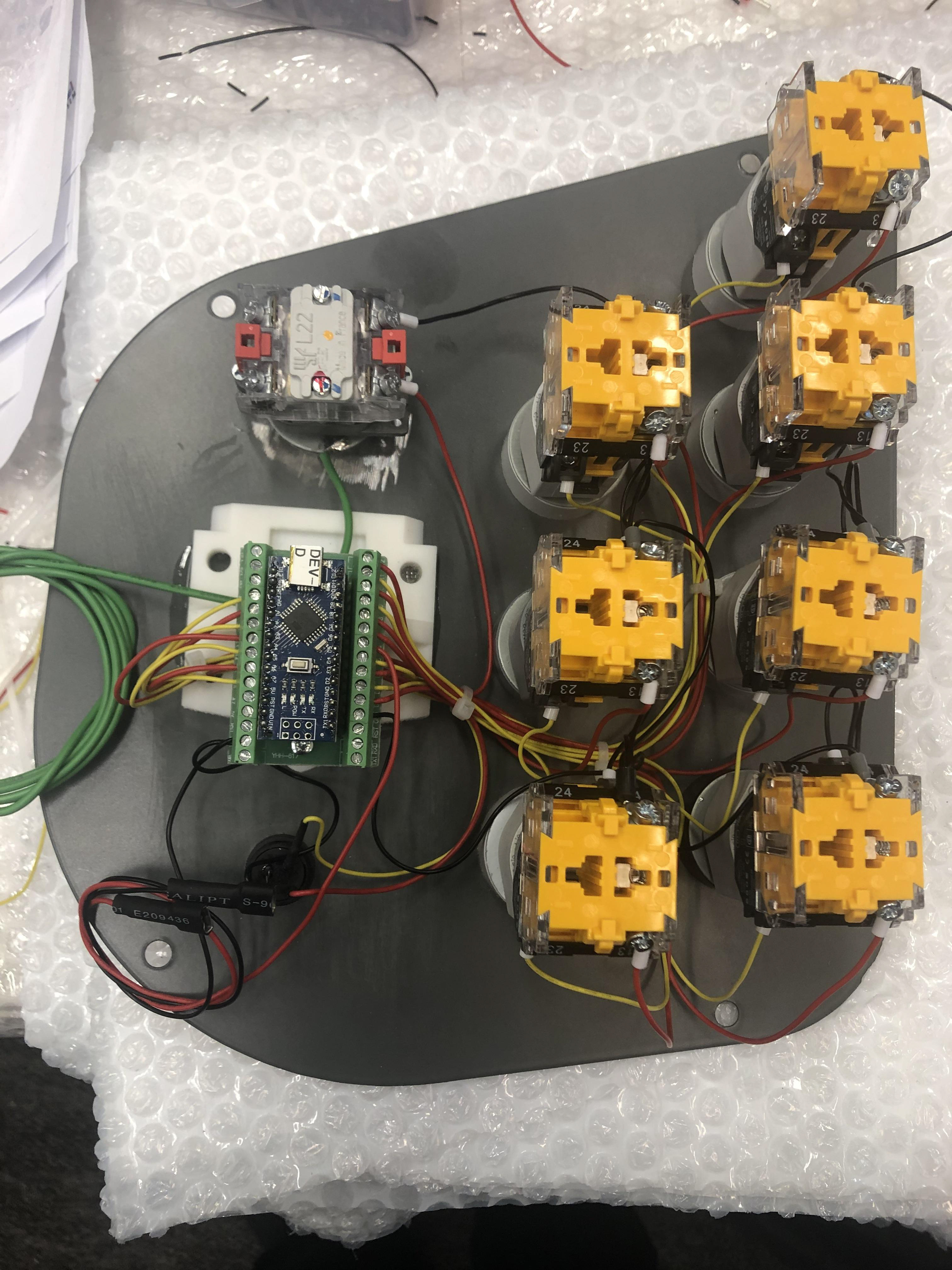 Panels for a simulator headed for Spain.