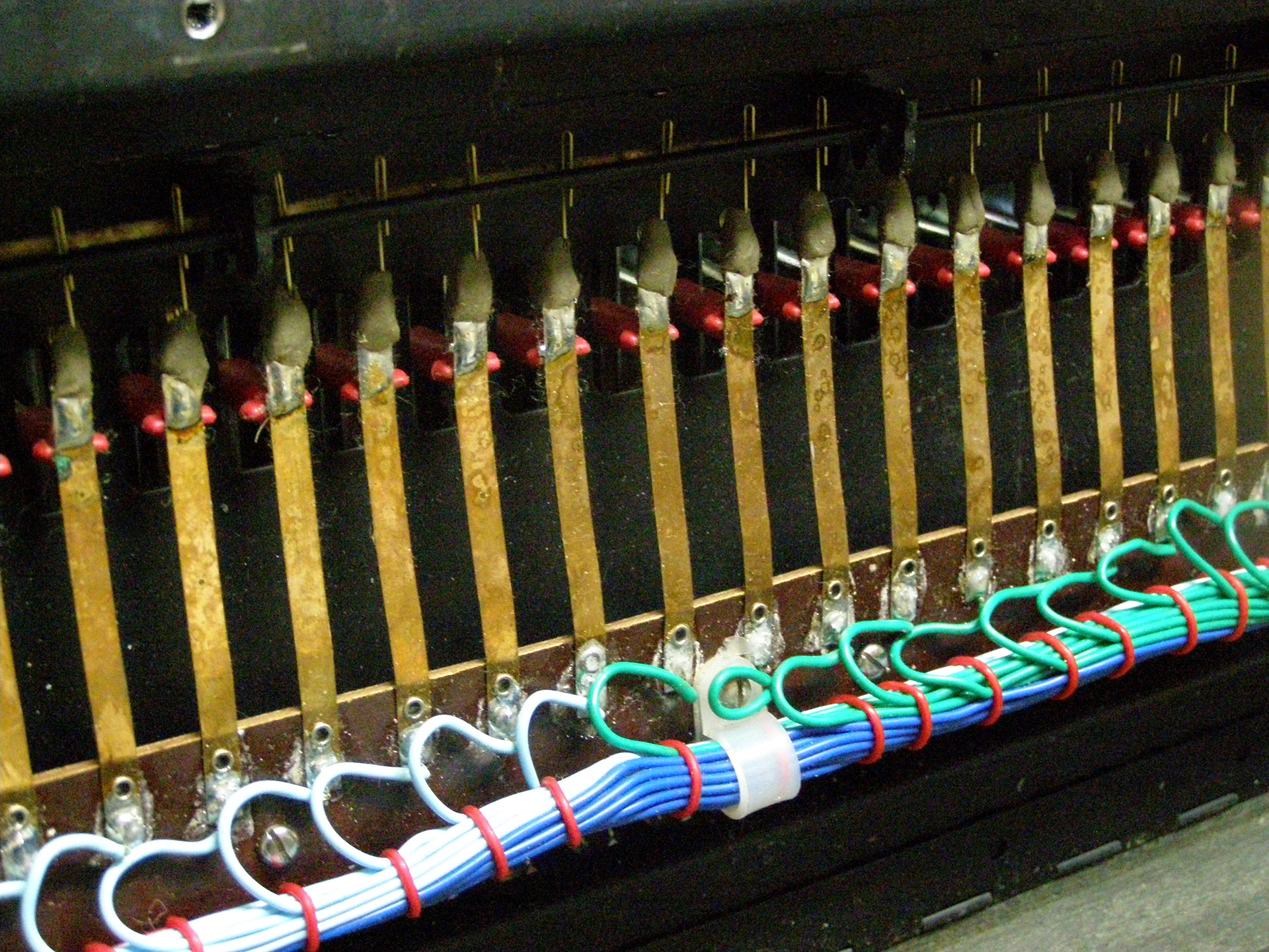 Inspection of key assembly ready for cleaning