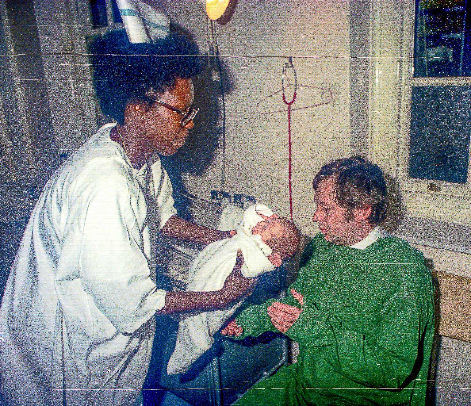 First sight of Sarah at StMary's Hospital