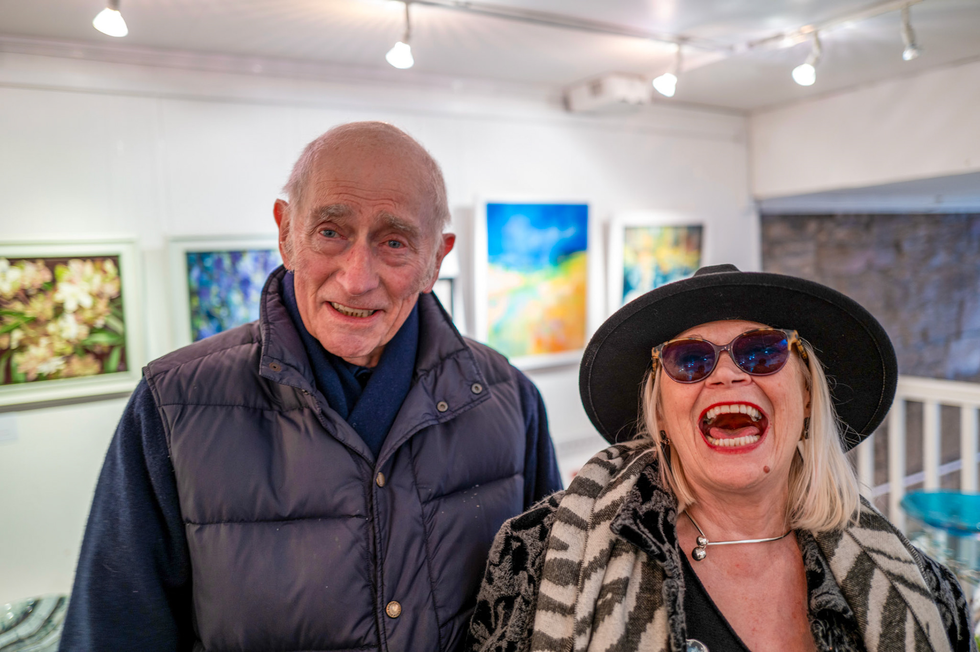 Michael with his new friens Louisa Bell of Dundee!