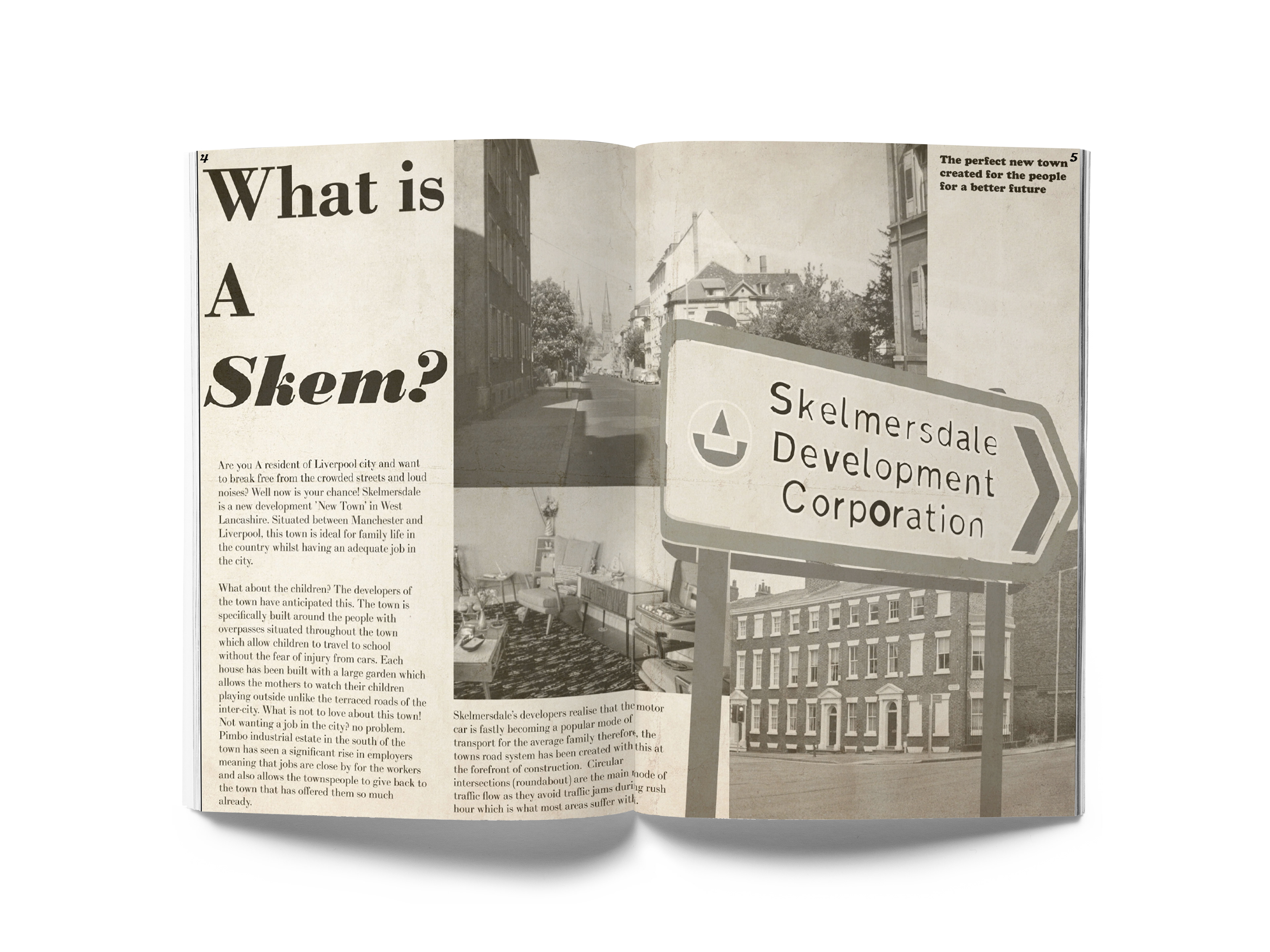 brief information on the towns development