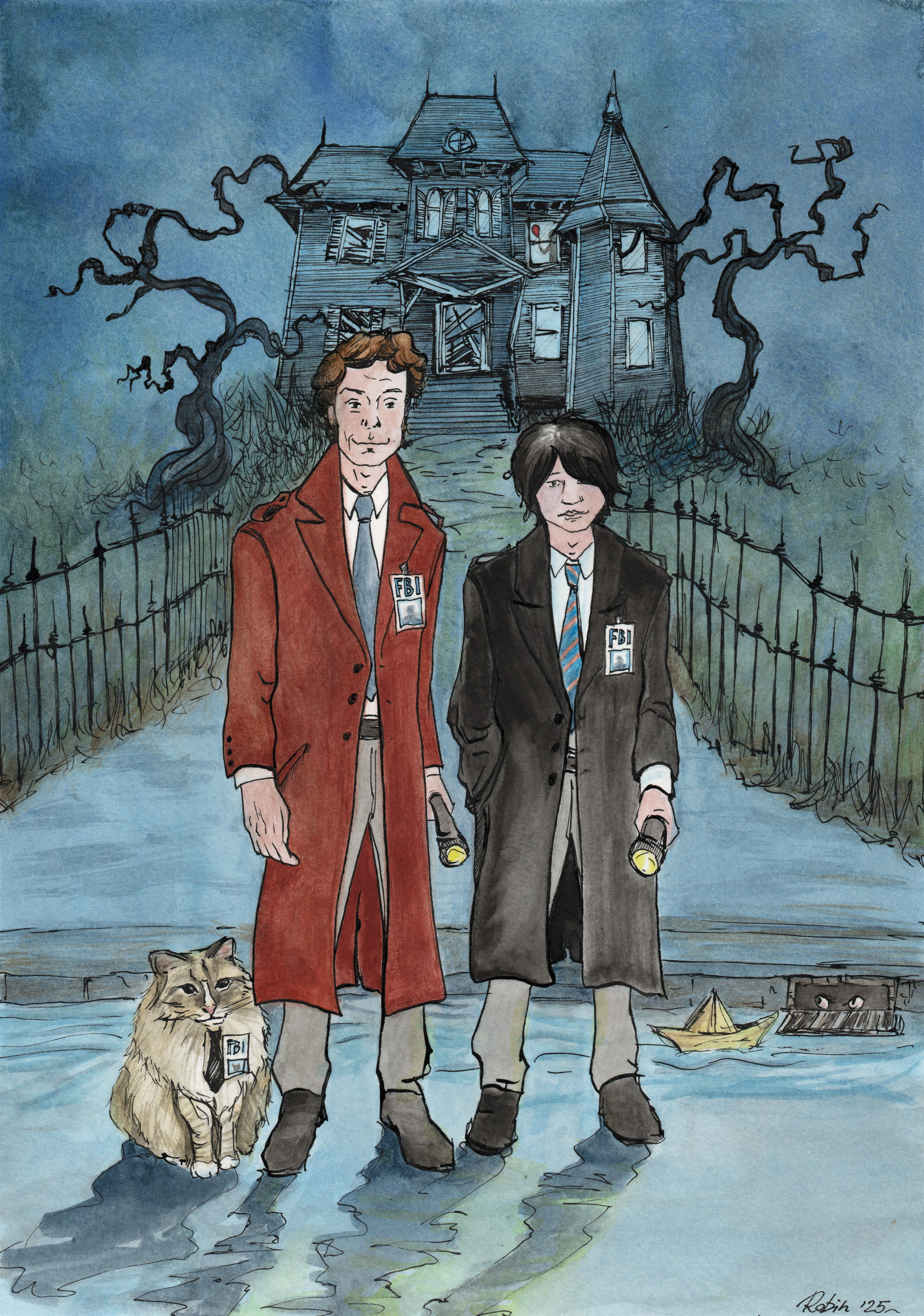 Watercolors and Inks