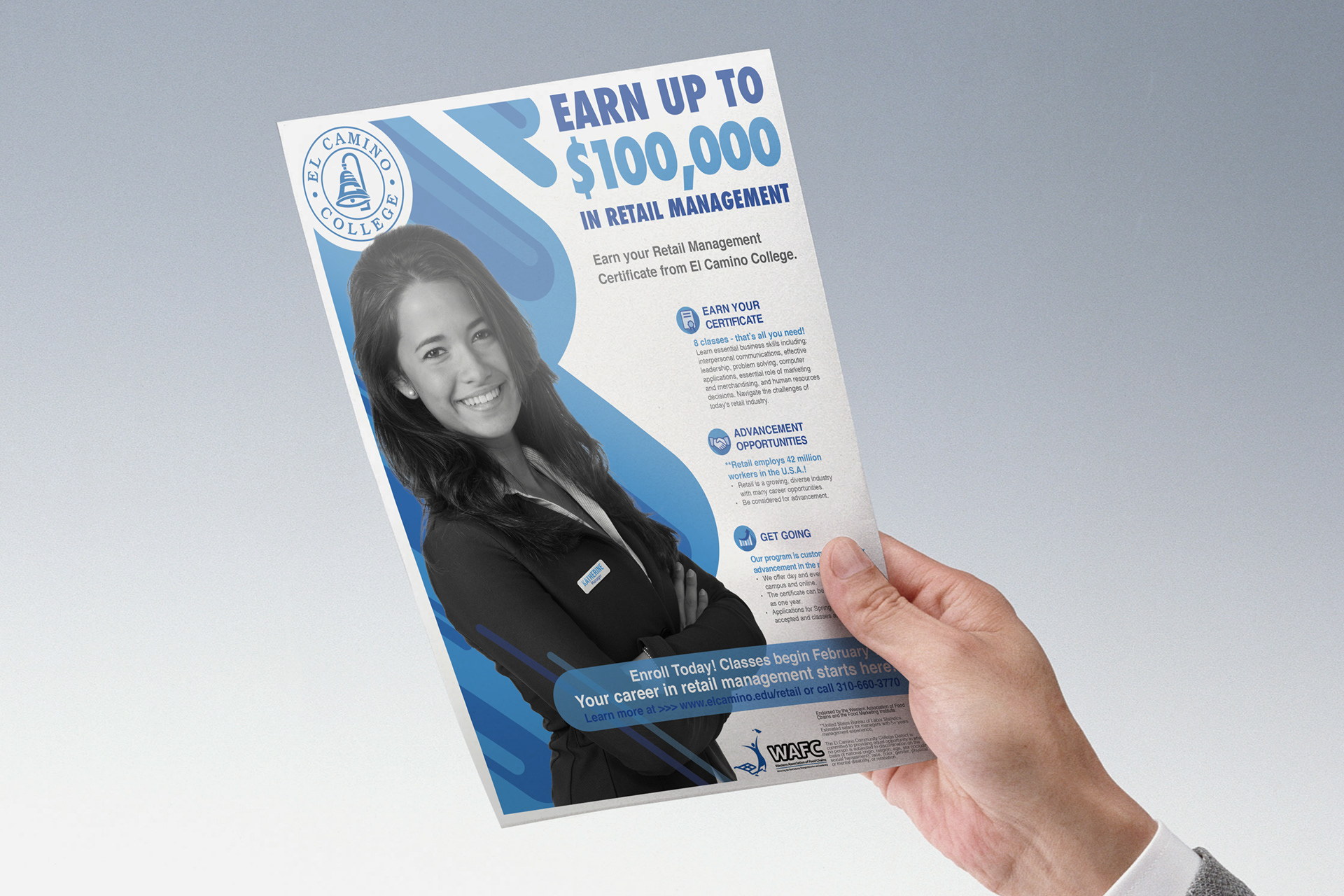 El Camino College Retail Management Flyer