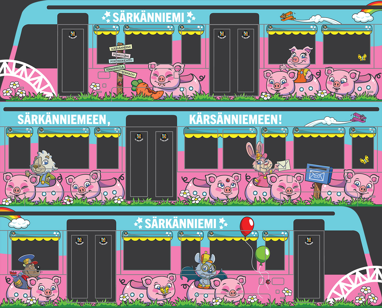 Särkänniemi: Possujuna-ratikka