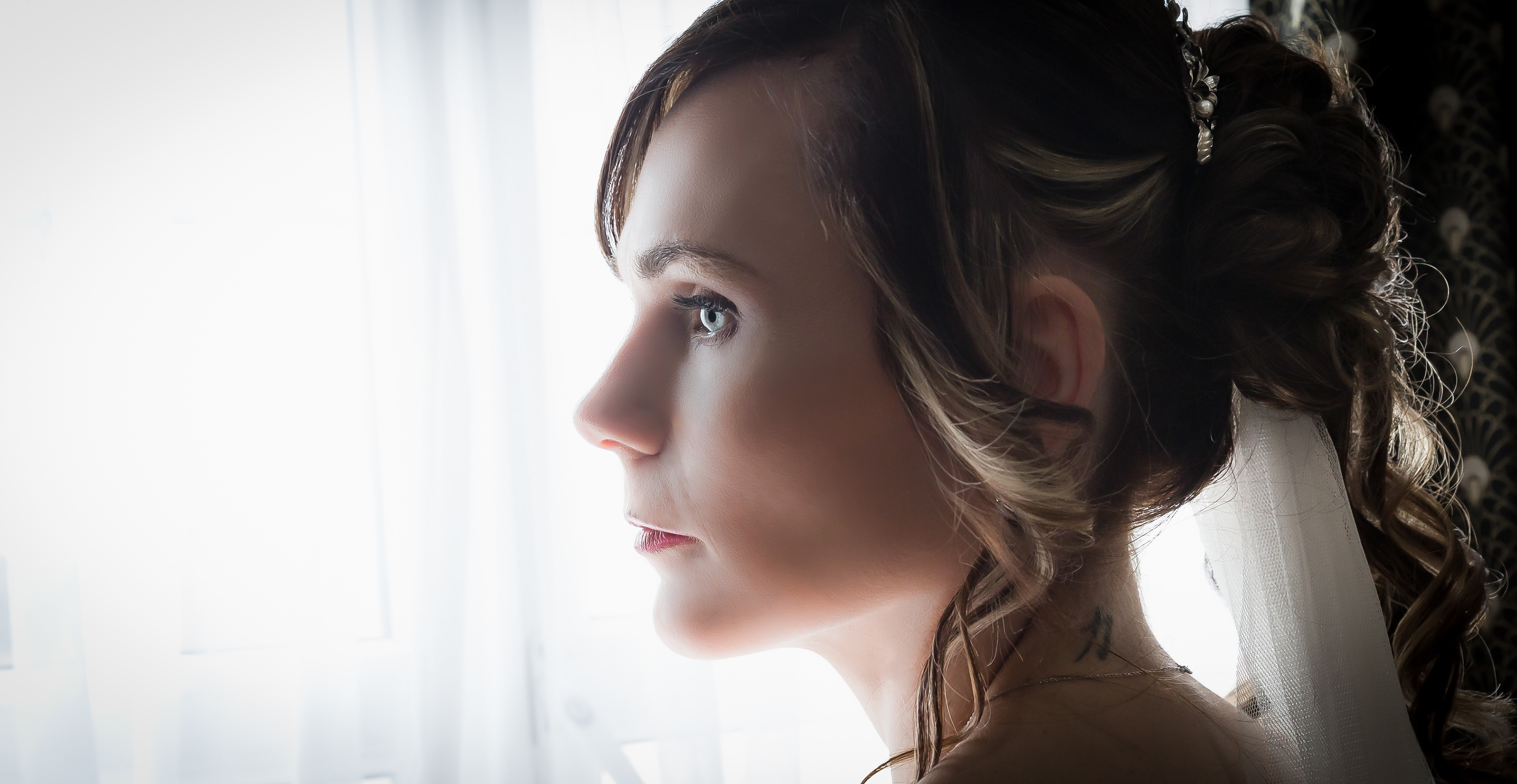 Beautiful close-up in glowing light by The Multi Media Market Wedding Photography in Dudley.