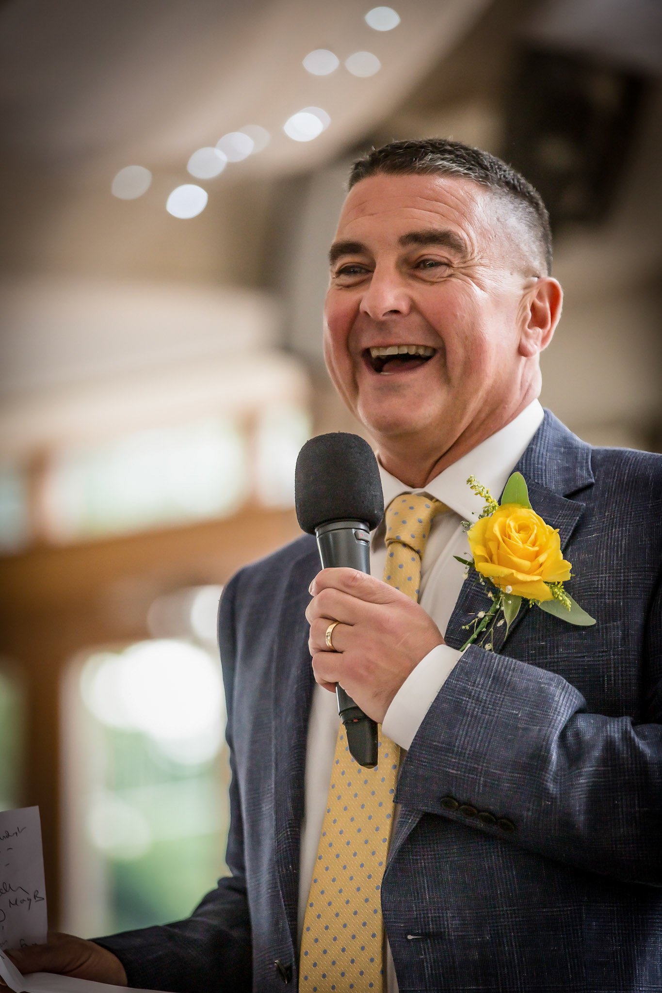 Grooms speech by Wedding Photographer in Dudley